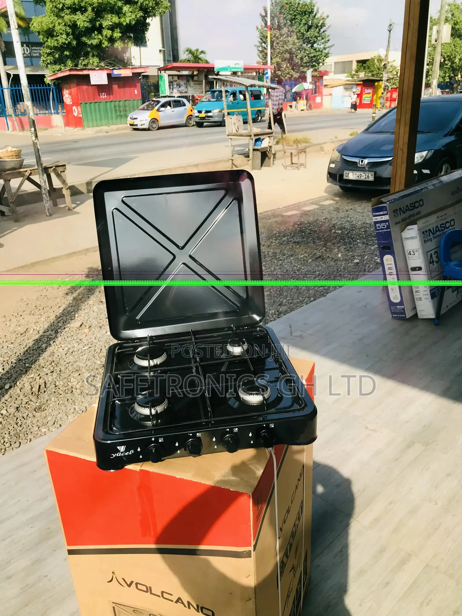 Perfect Black 4 Gas Burner Tabletop Yucel Stove