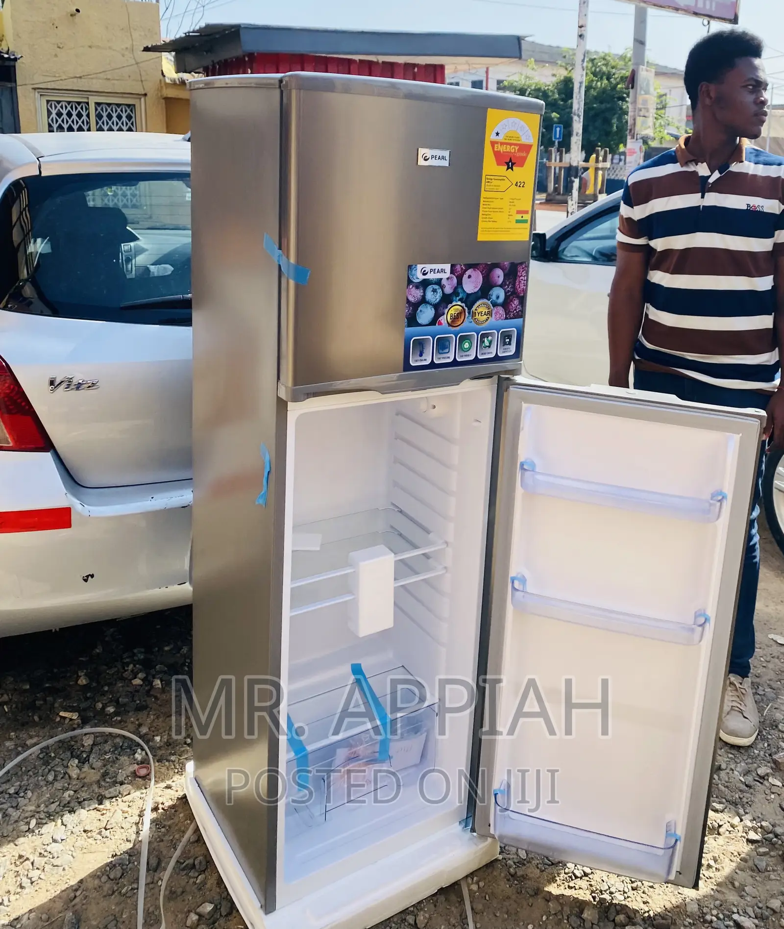 Buy Fabulous Pearl PF-270 Ix 2 Door Electric Fridge(Gray)