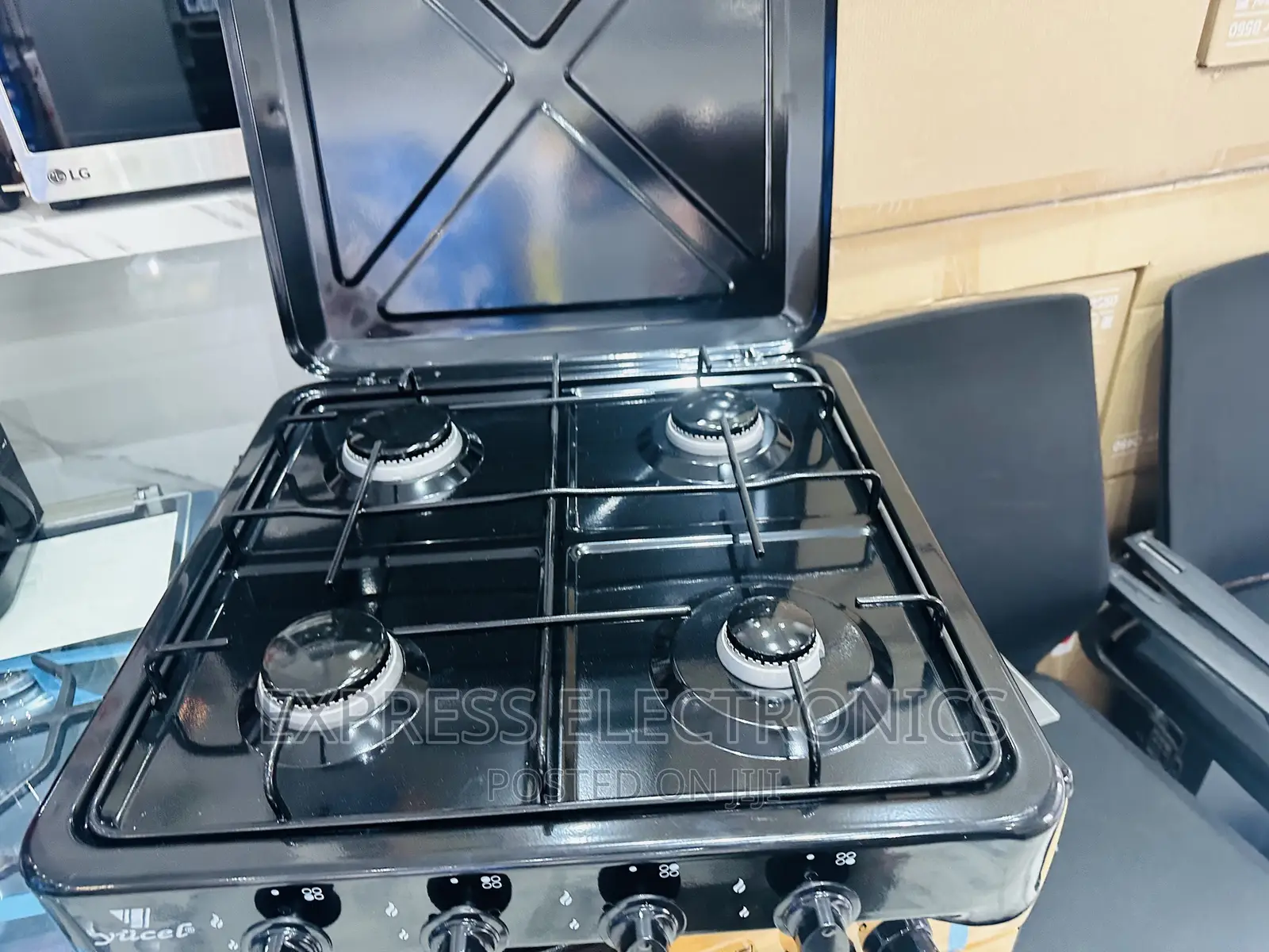 Counter Top Gas Cooker Table Top Stove 4burner Black Yucel