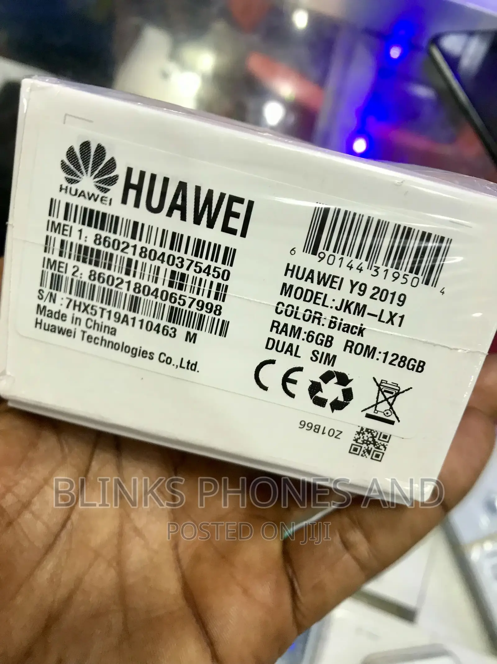 New Huawei Y9 2019 Dual SIM 128 GB Black