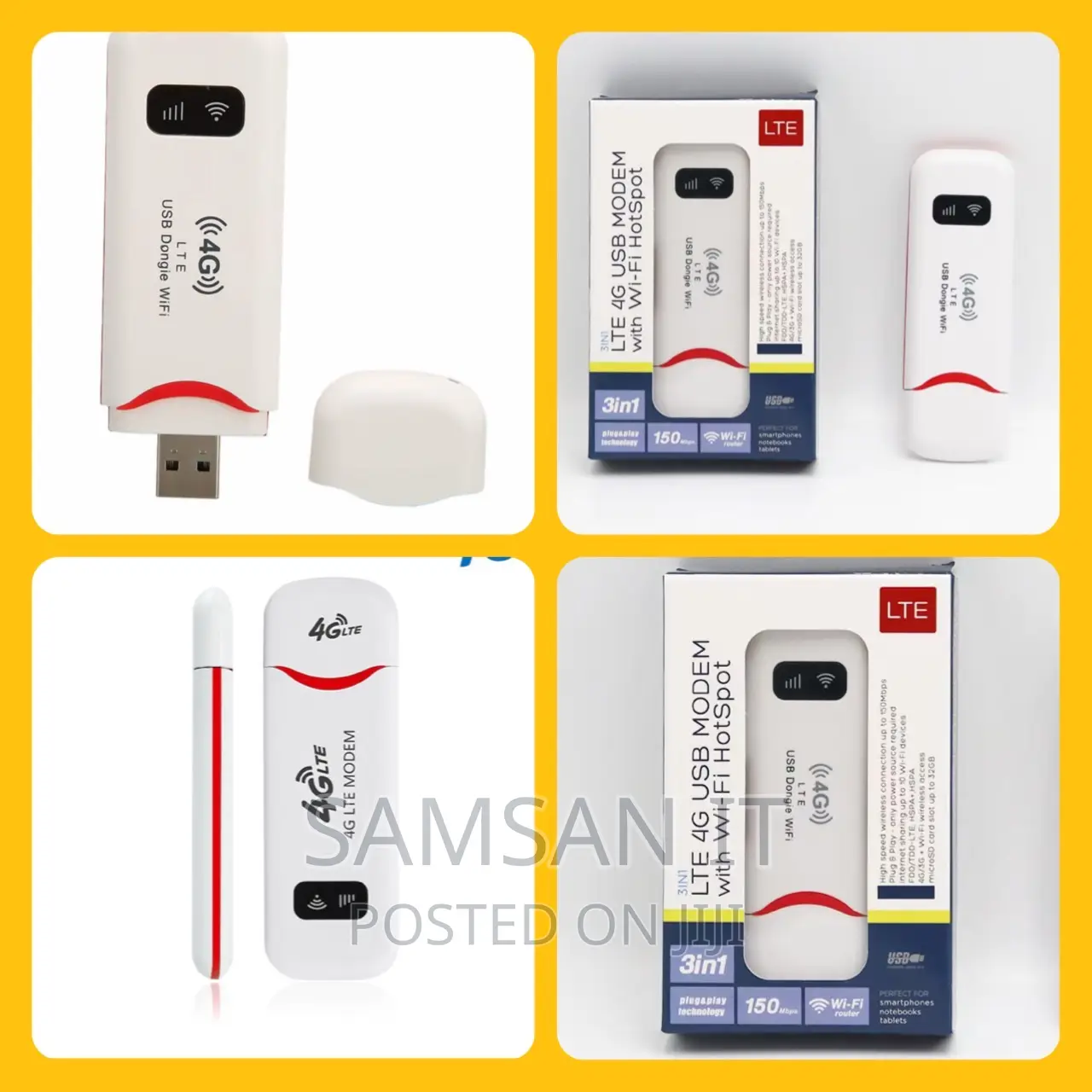 3 in 1 Universal Unlocked 4G USB Wifi/ Mifi Modem Router