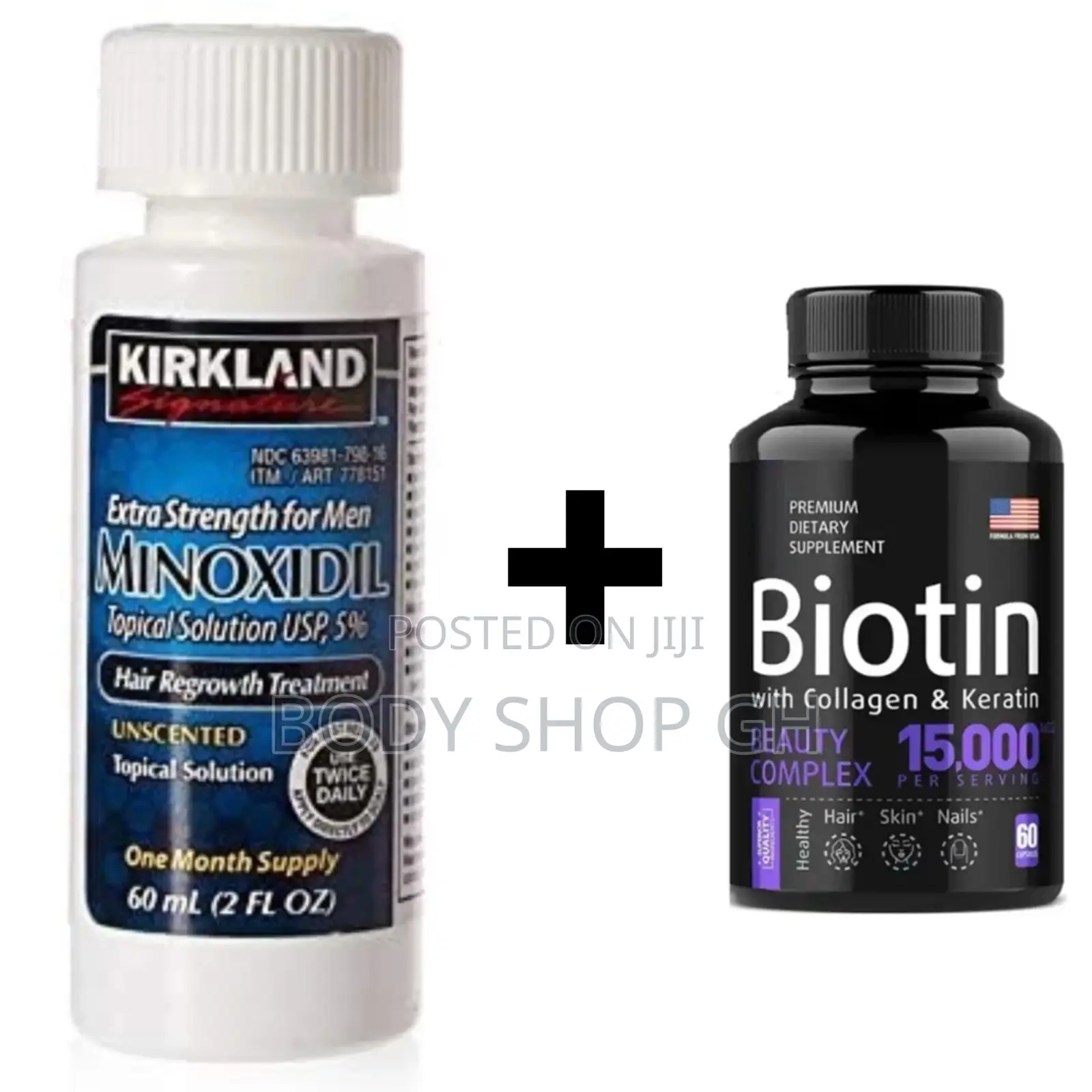 Kirkland Minoxidil + Biotin + Collagen Beard Growth Pack