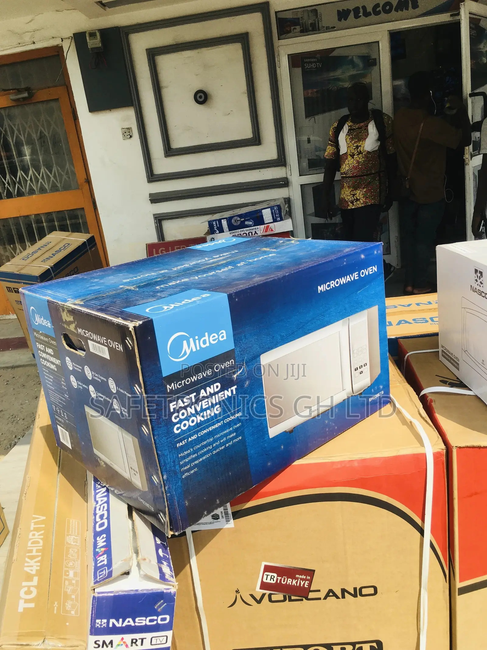  28 Liters Countertop Midea Em928etb Gray Electric