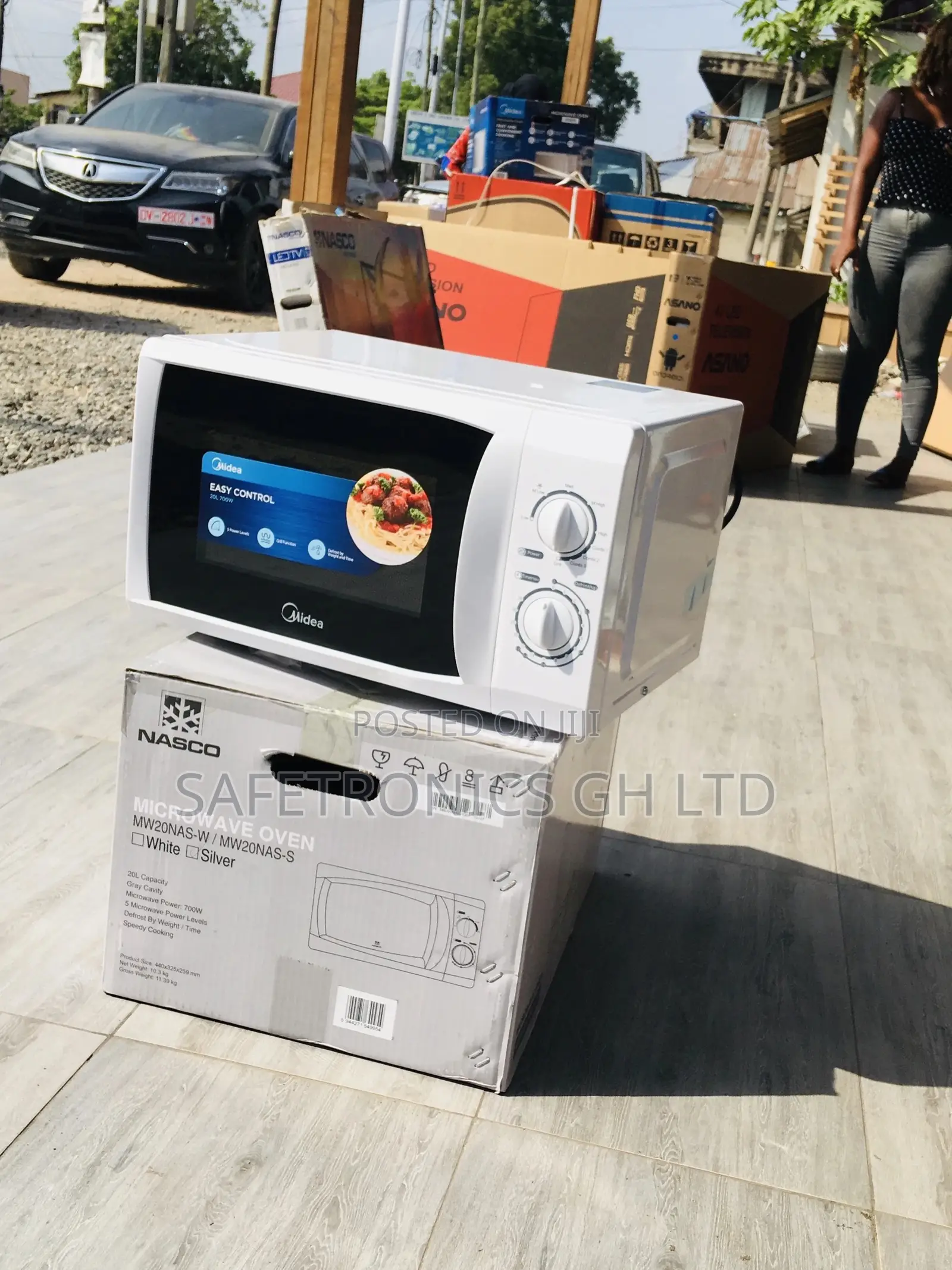 MG720 20L Grill Midea Countertop Microwave White Electric