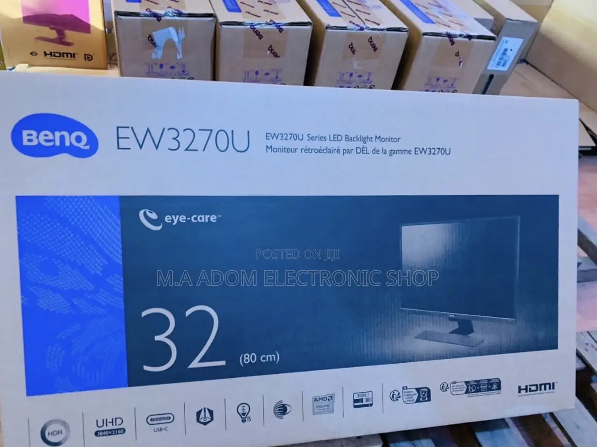 Sleek Design Benq(EW3270U)32” Uhd Premium Monitor