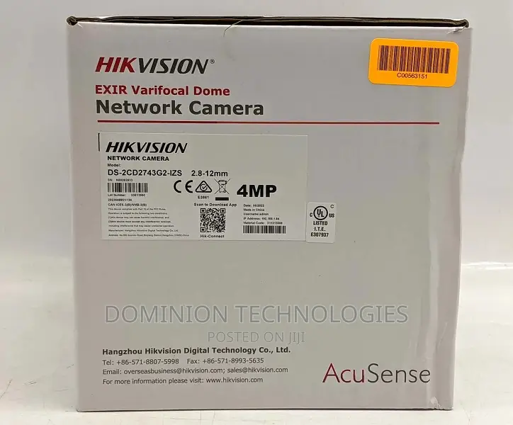 Hikvision Ds-2cd2743g2-Izs(2.8-12mm) 4mp Varifocal Dome Acus