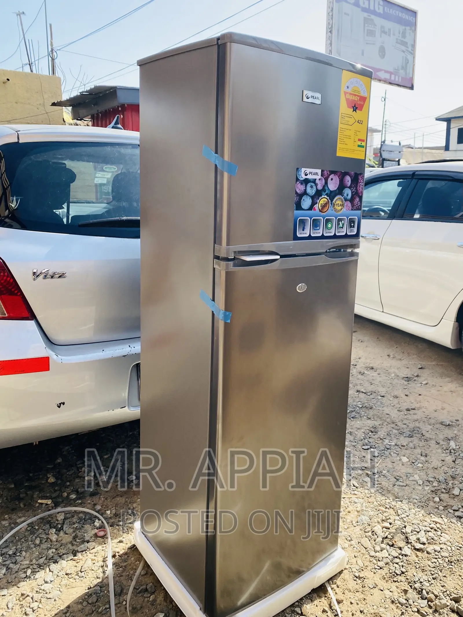 Buy Affordable Pearl PF-270 Ix 2 Door Fridge(Gray) 