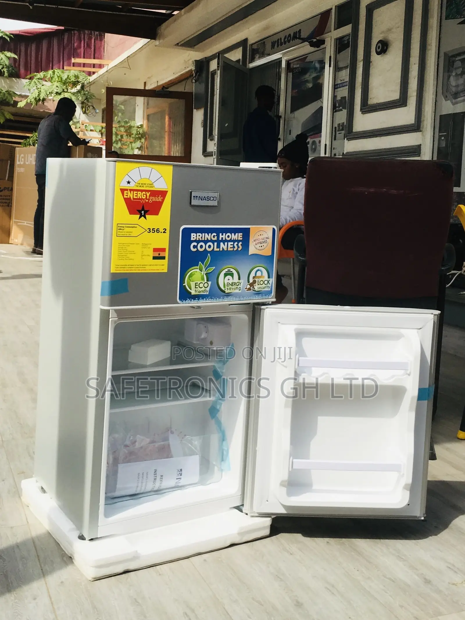 Best Topfreezer Nasf2-120 Doubledoor Nasco Gray Fridge 90L