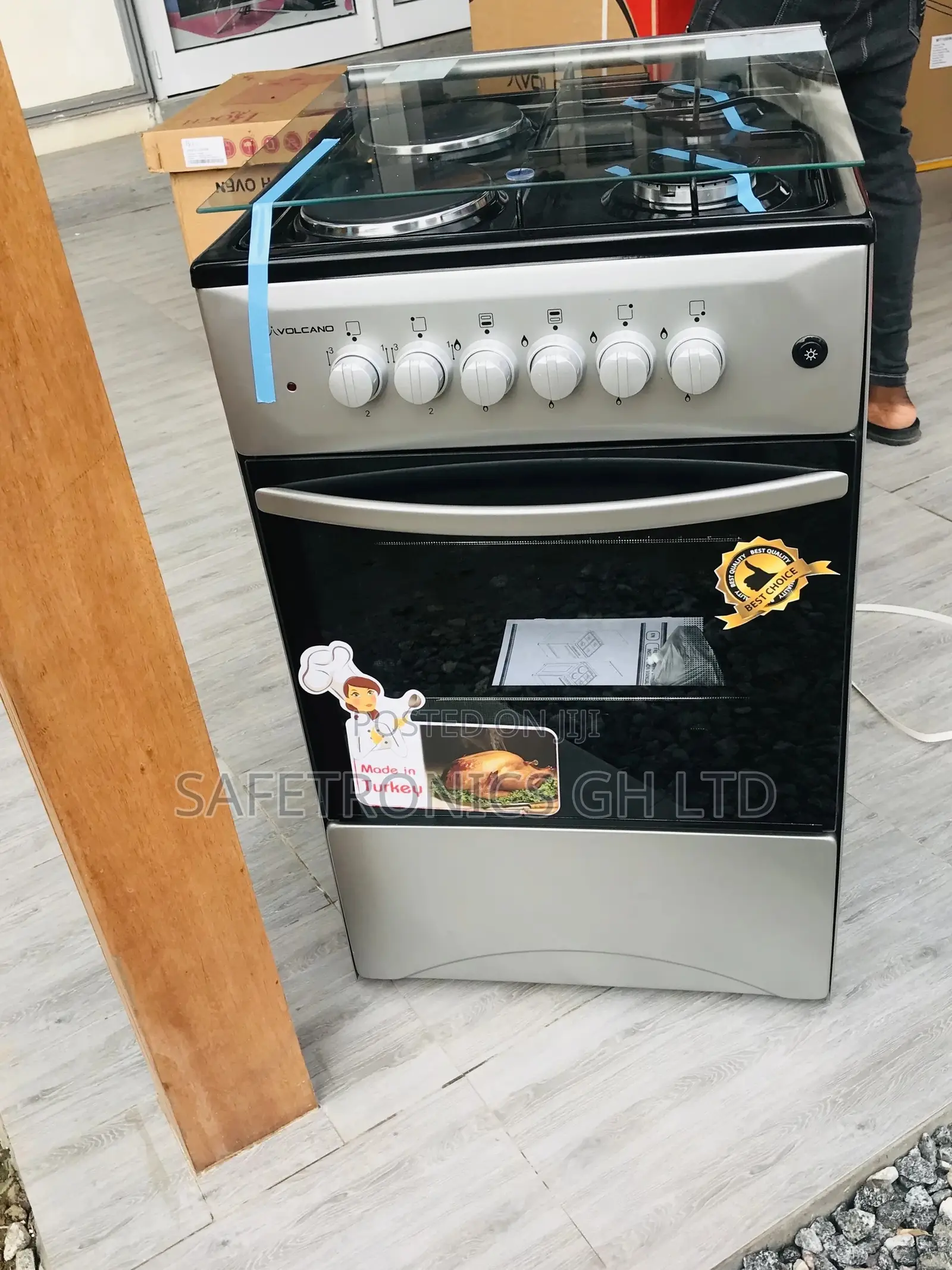 Volcano Oven With Grill 50x50 2 Gas Cooker 2 Electric