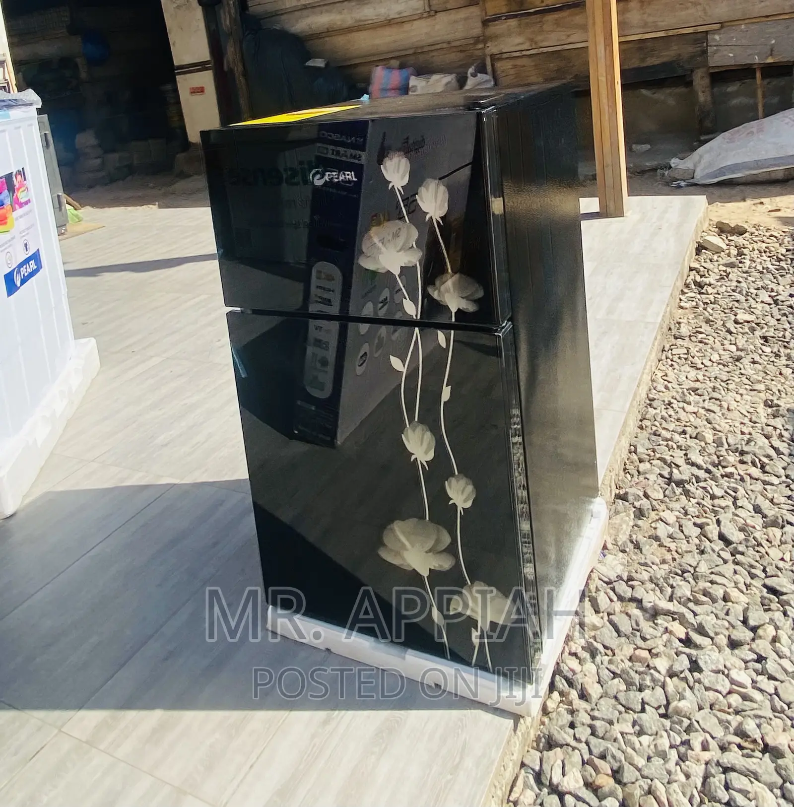Fabulous Pearl PF-10T Double Door Electric Fridge(Black).