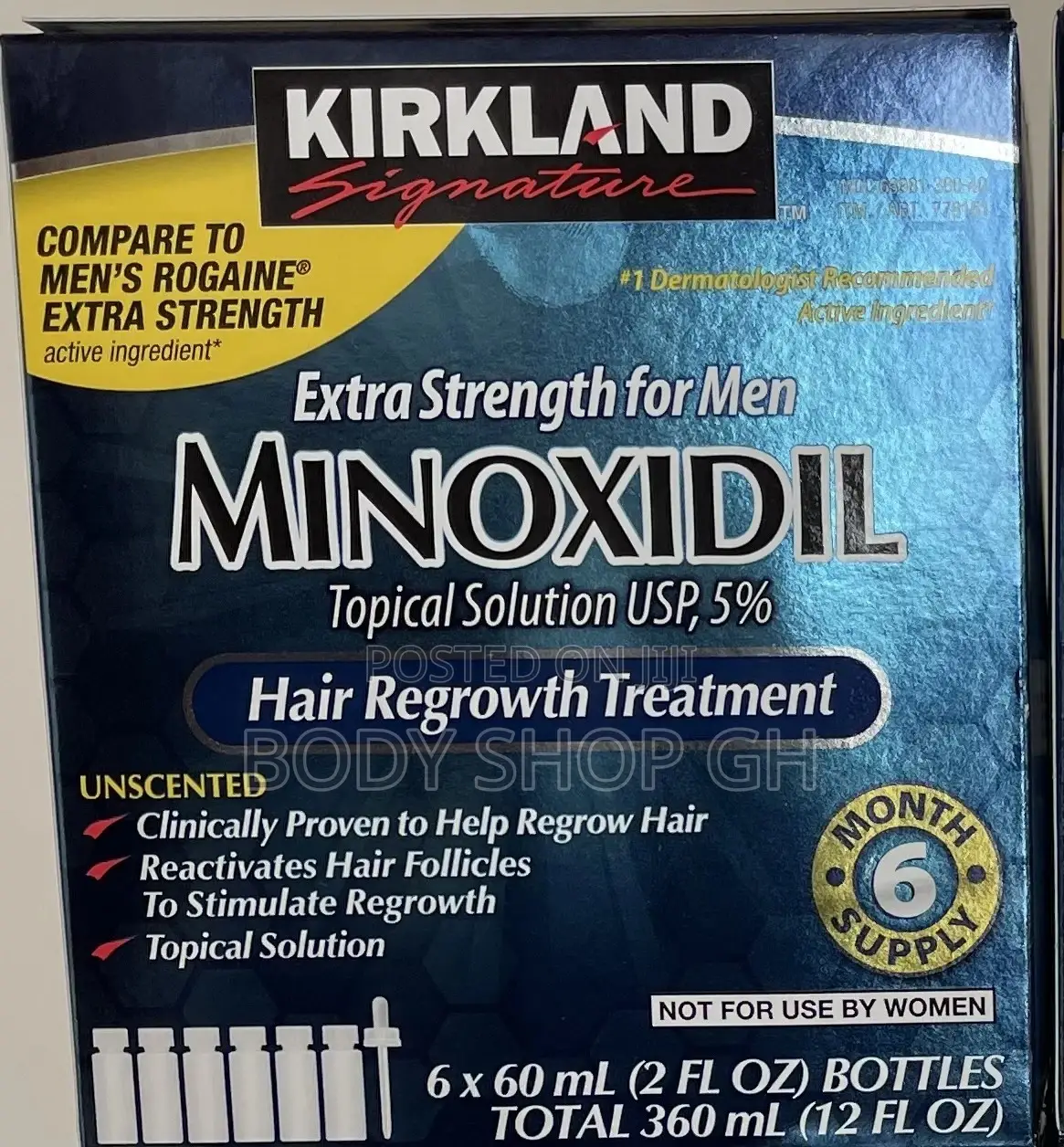 Full Box of Kirkland Minoxidil- Sealed and Undiluted