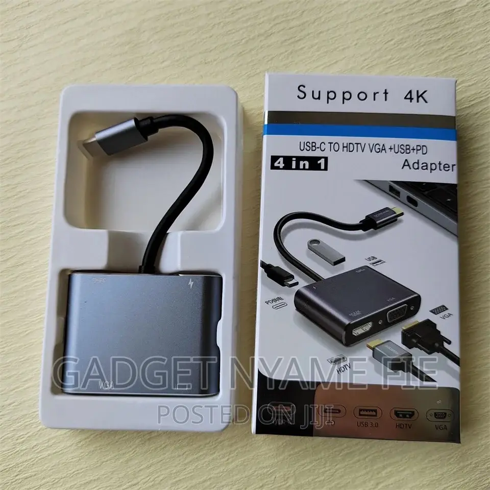 4 in 1 Adapter - Type C / HDMI / VGA / USB-A