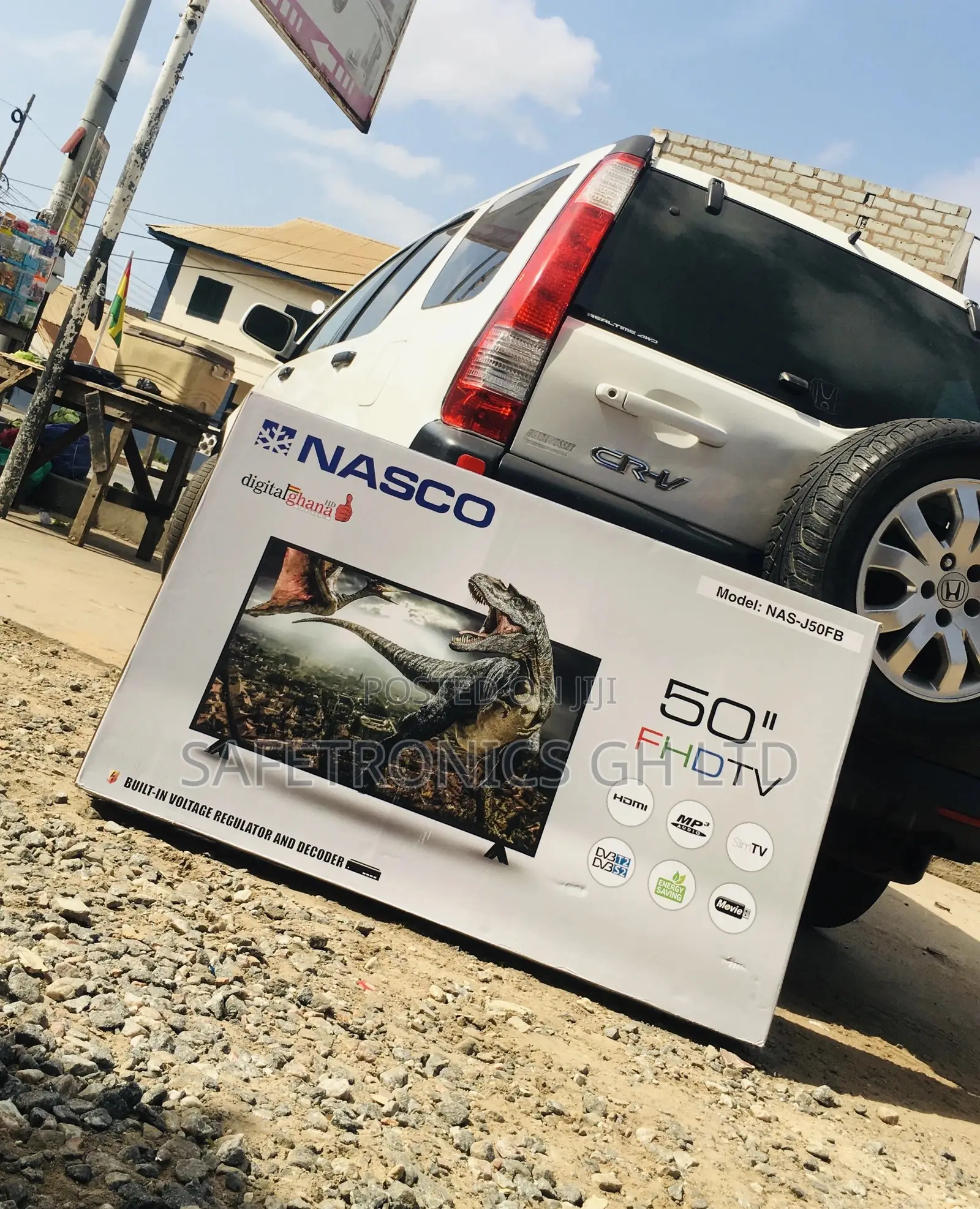 Nasco Black Satellite Digital 50 Inches Glossy LED Electric