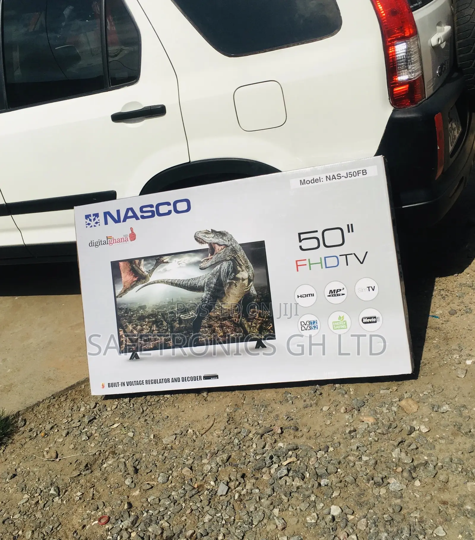 Glossy FHD Black Digital 50 Inches Satellite Nasco LED Tv