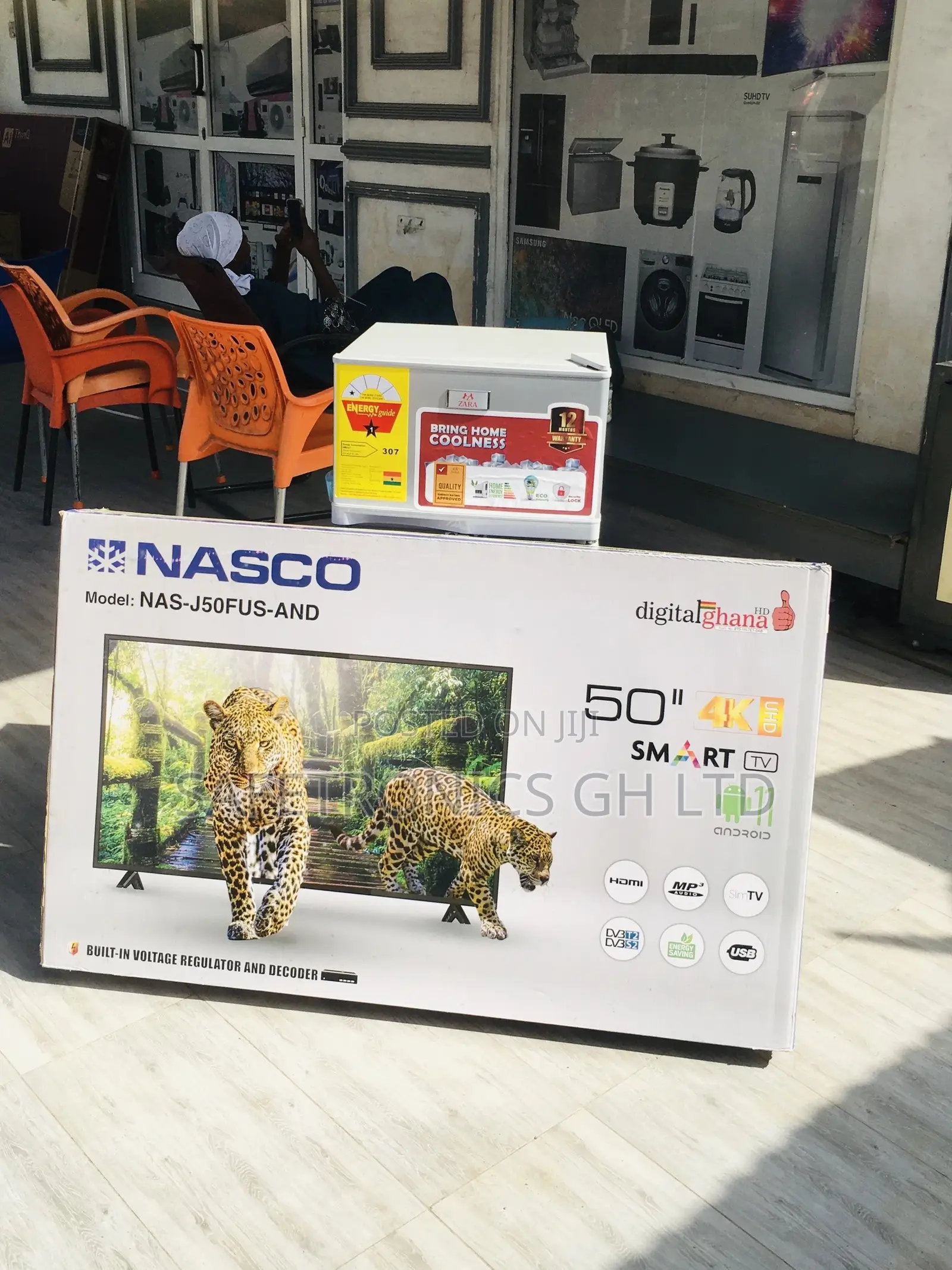 Electric 50 Inches Smart Glossy LED Nasco Black Tv