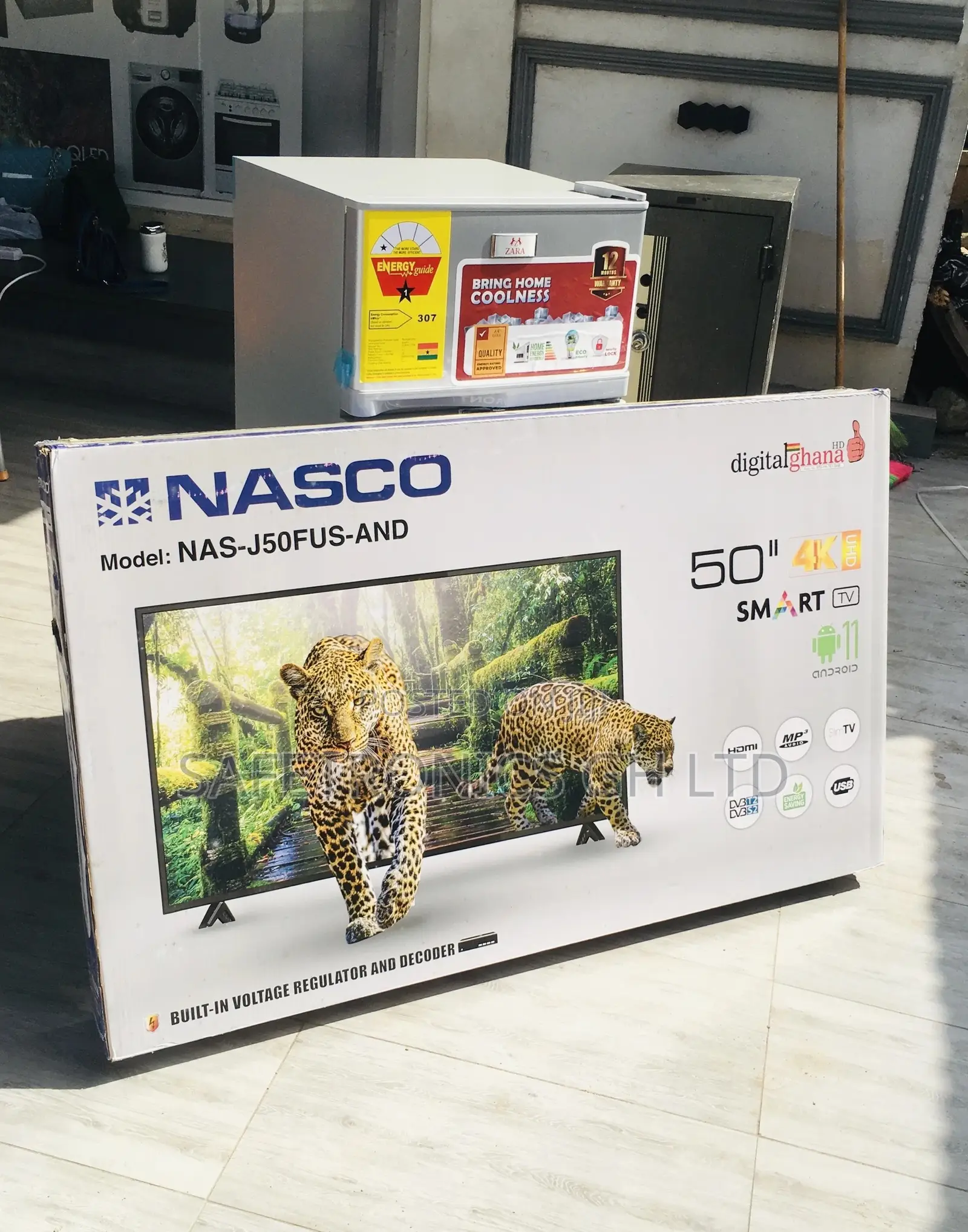Electric 50 Inches Smart Glossy LED Nasco Black Tv