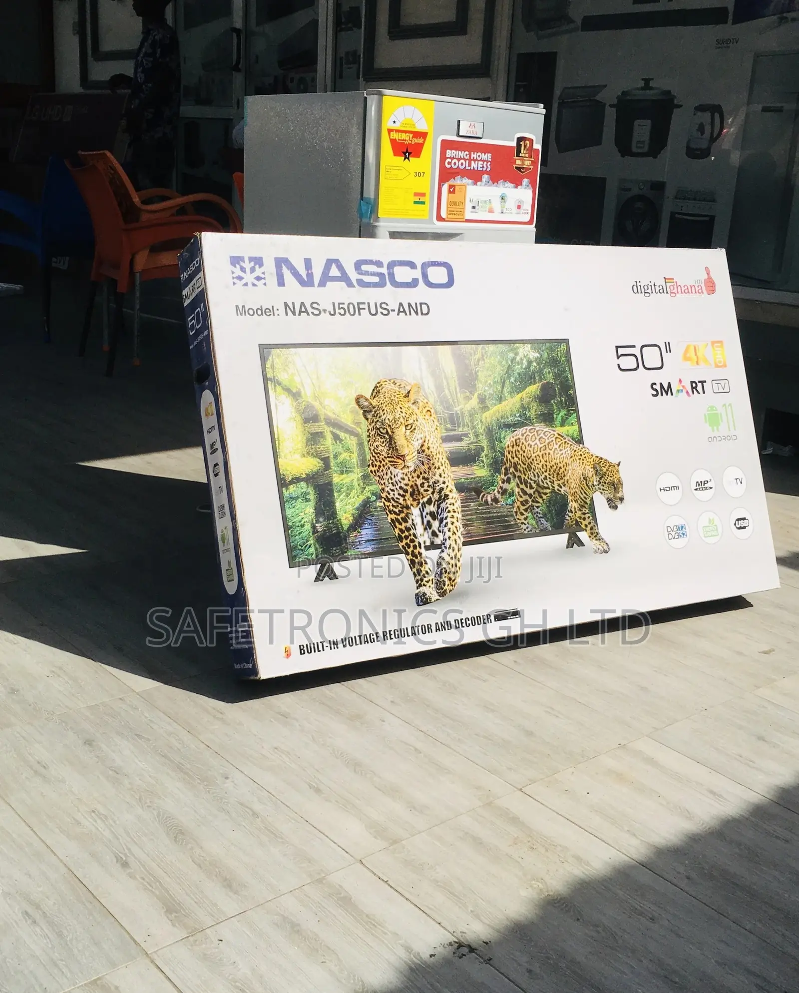  Nasco Smart 50 Inches LED Glossy Black Electric Tv