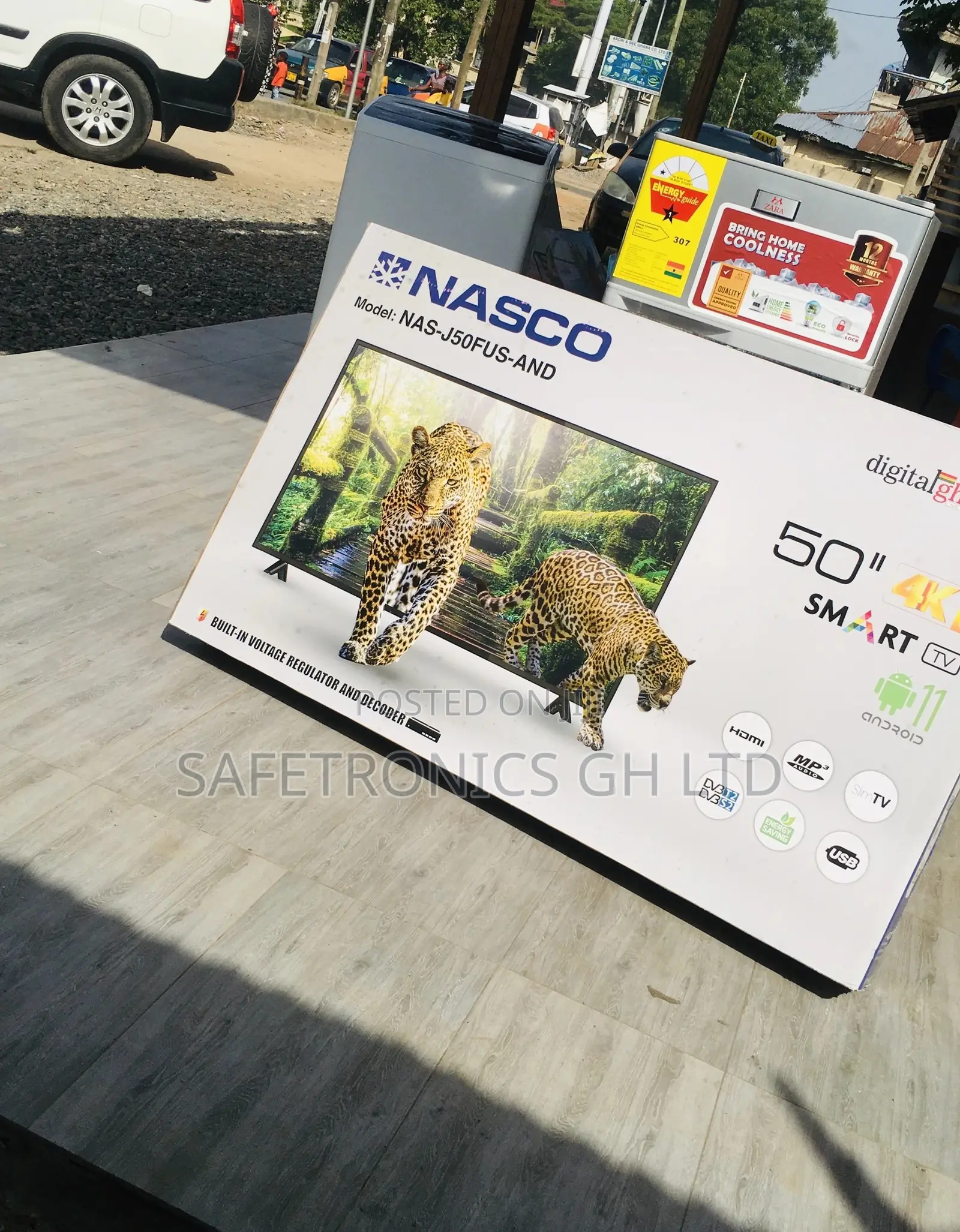Best 50 Inches Smart Nasco LED Glossy Electric Black Tv