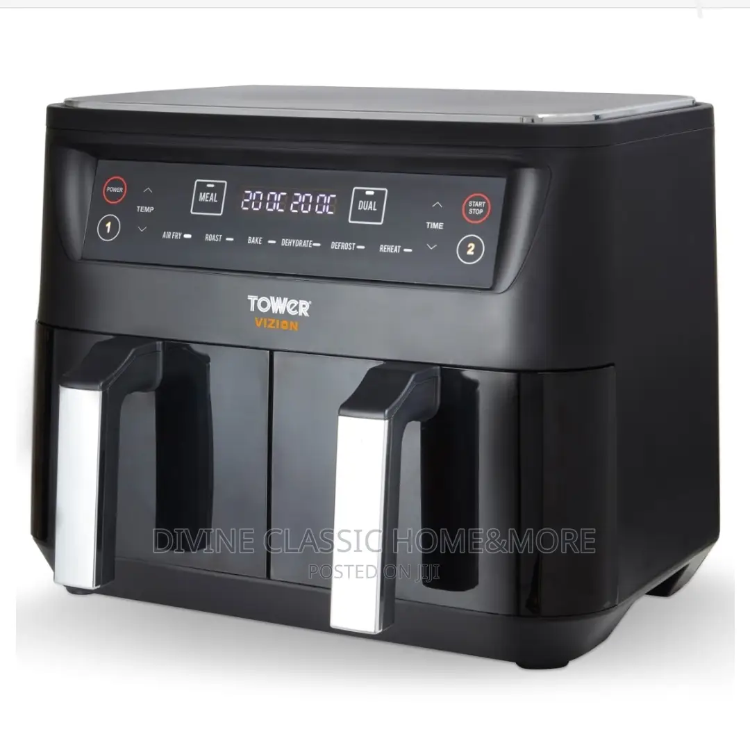 8lit Tower Vision Dual Basket Air Fryer