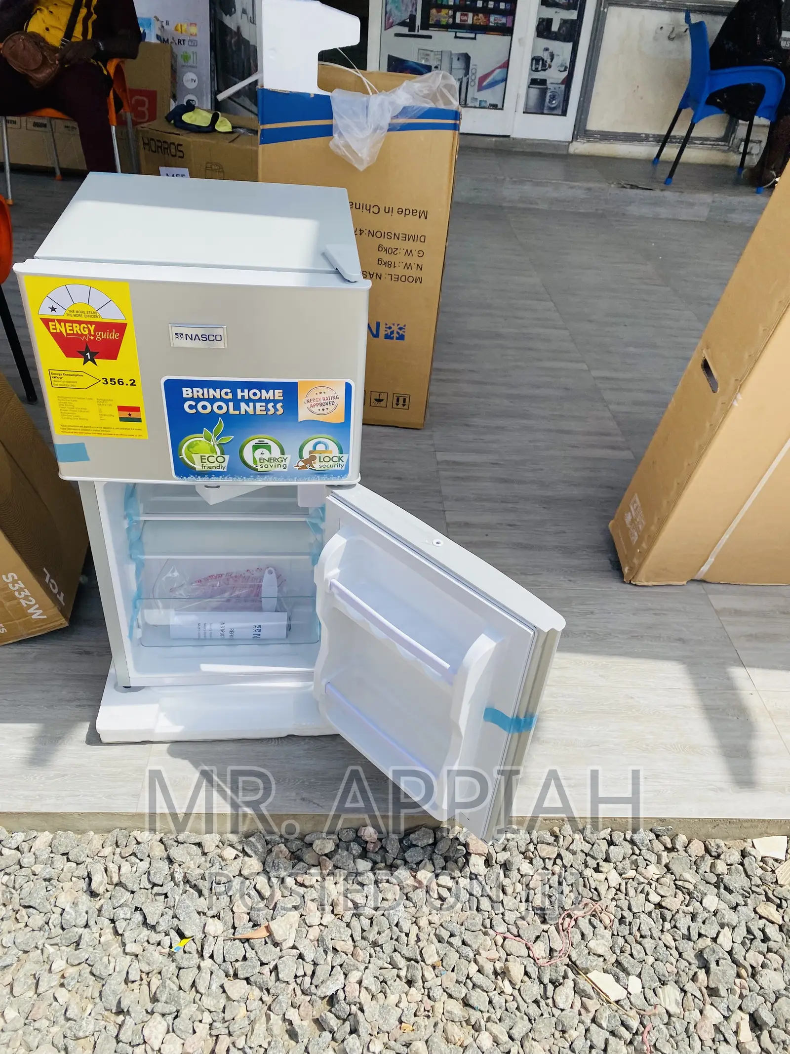 Super Quality Nasco Nasf2-120 2 Door Electric Fridge(Gray)