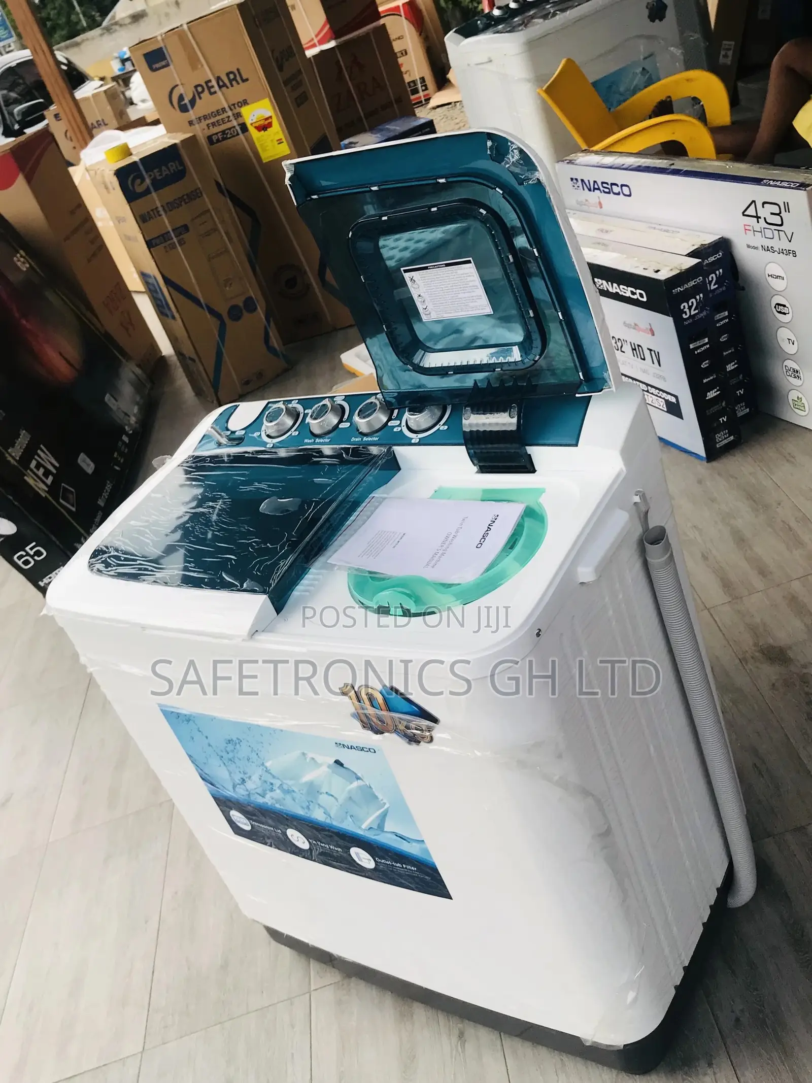 Quality Topload 10kg Washingmachine Semiautomatic Nasco