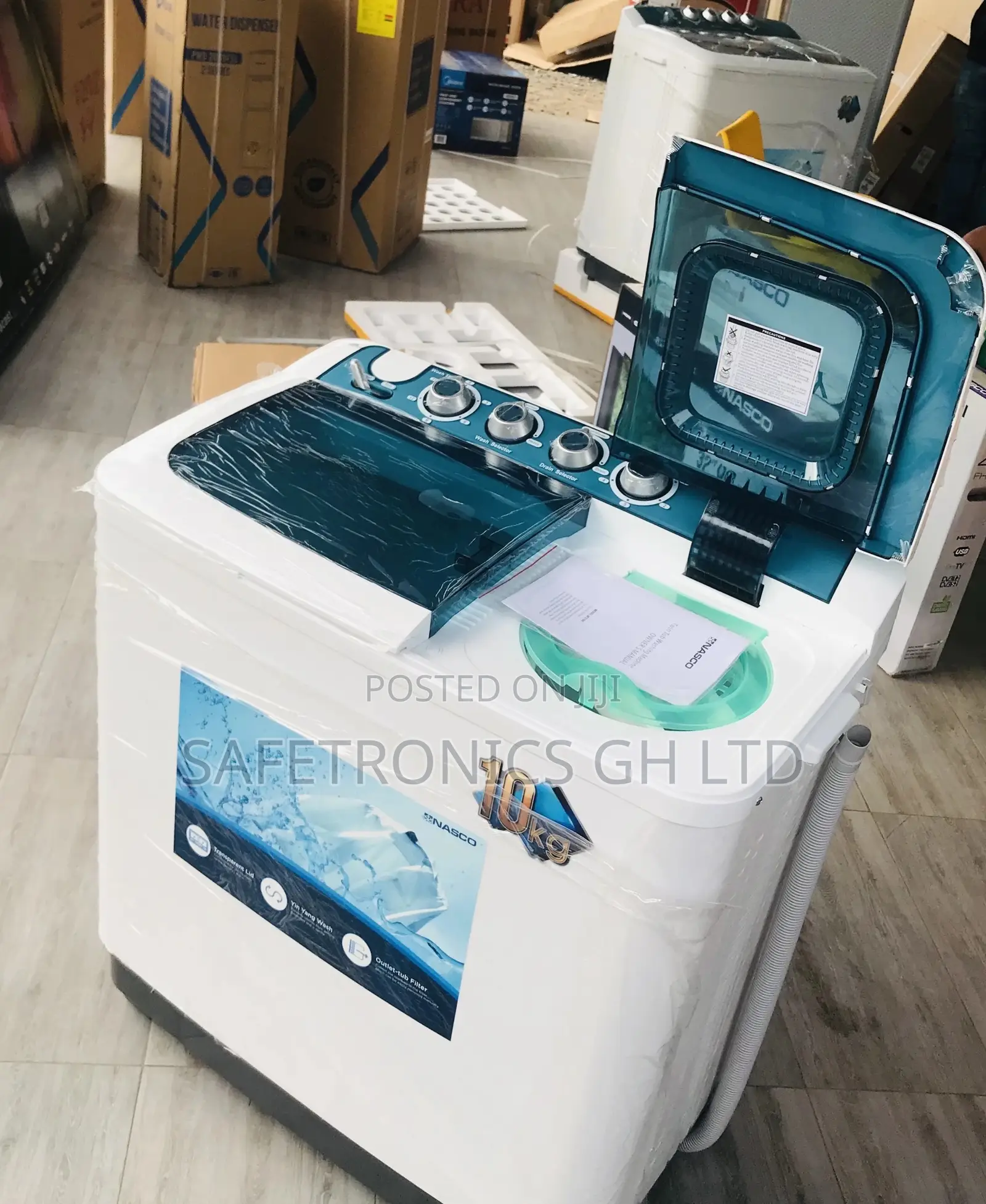 Twintub Semiautomatic Topload Nasco Washingmachine 10kg