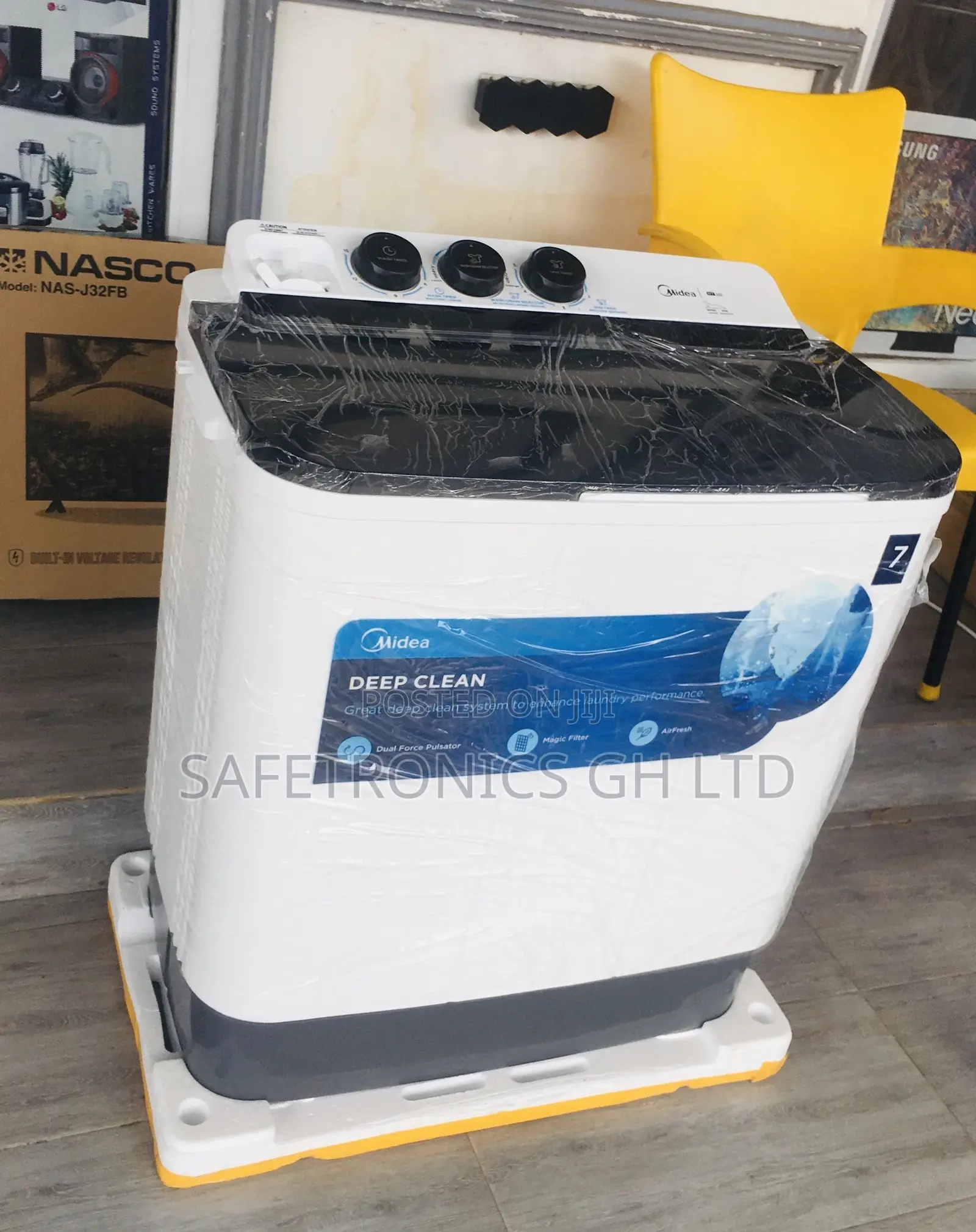Topload Washingmachine 7kg Semiautomatic Midea Blur
