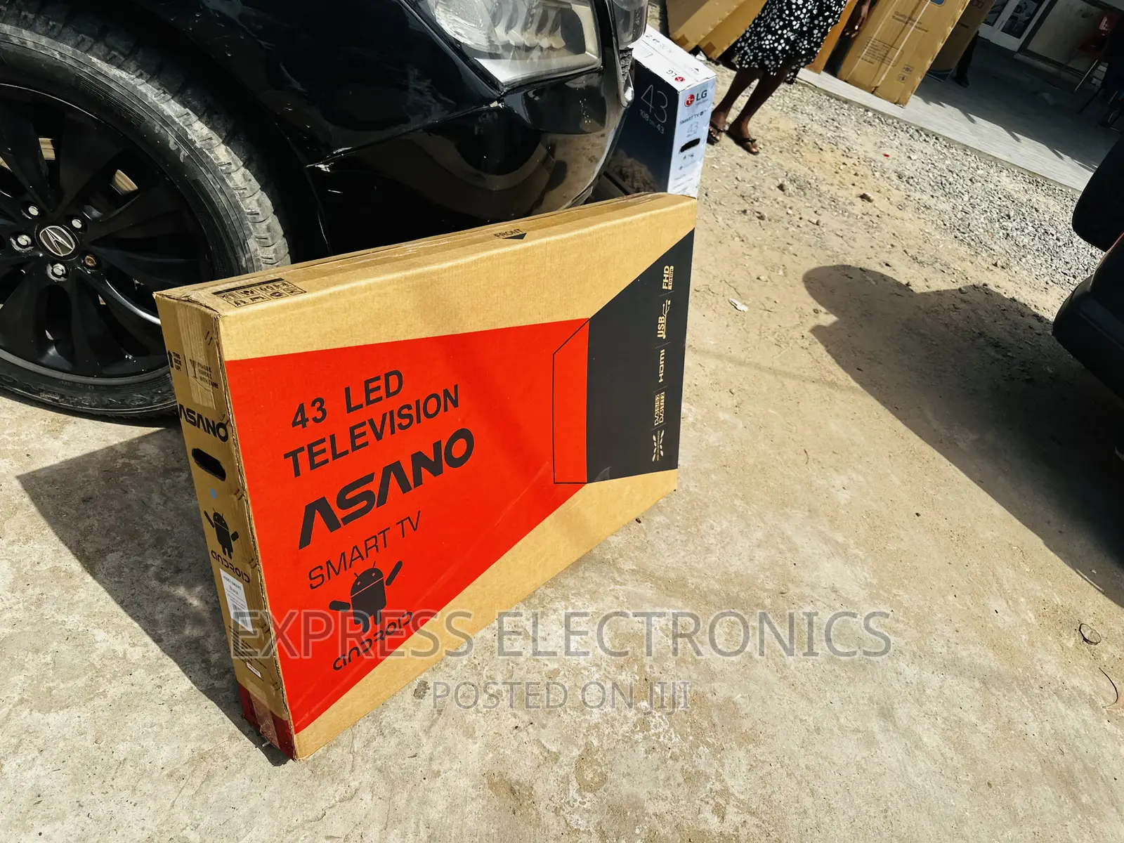 Mini Screen 43”Asano Smart Android  FHD Satellite
