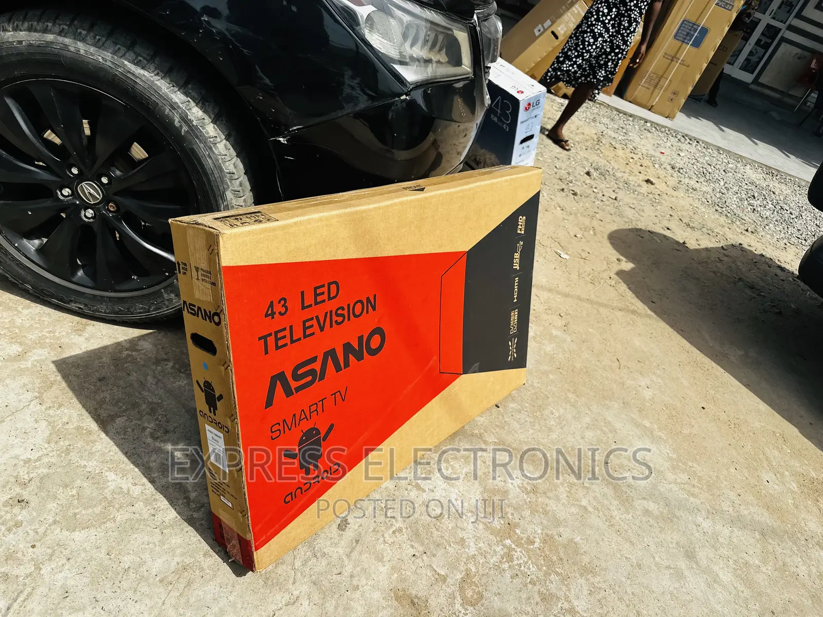 Mini Screen 43”Asano Smart Android  FHD Satellite