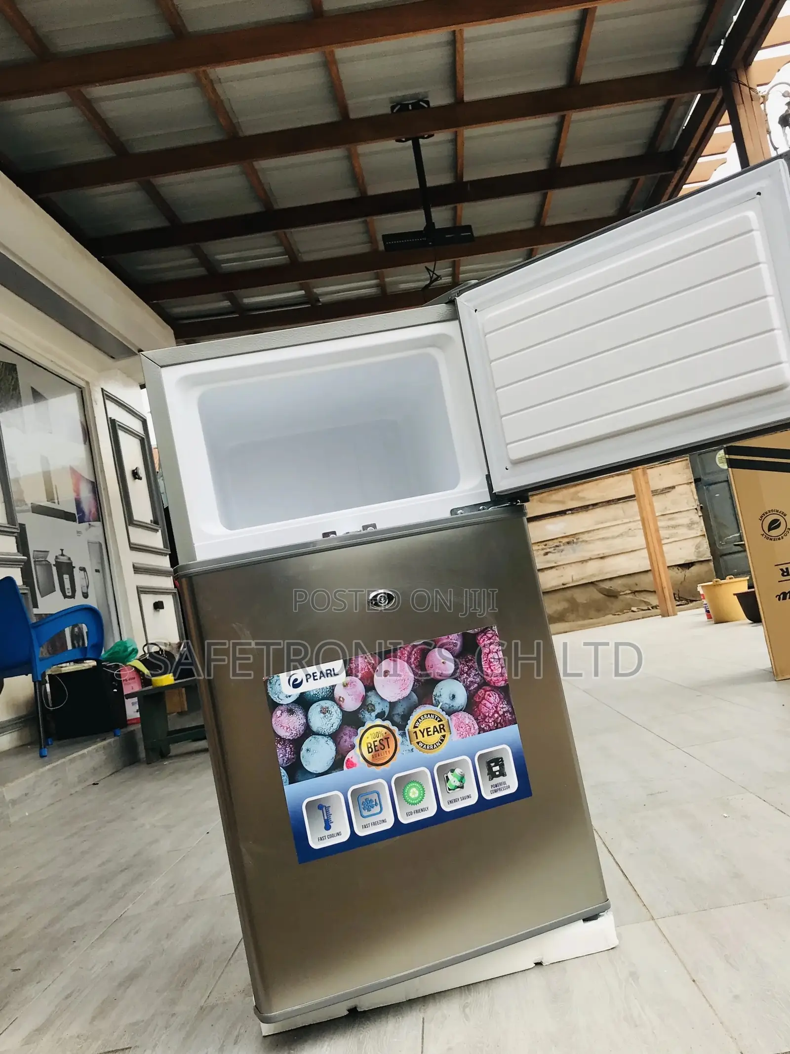Tabletop Doubledoor Pf-10t Pearl Topfreezer Fridge