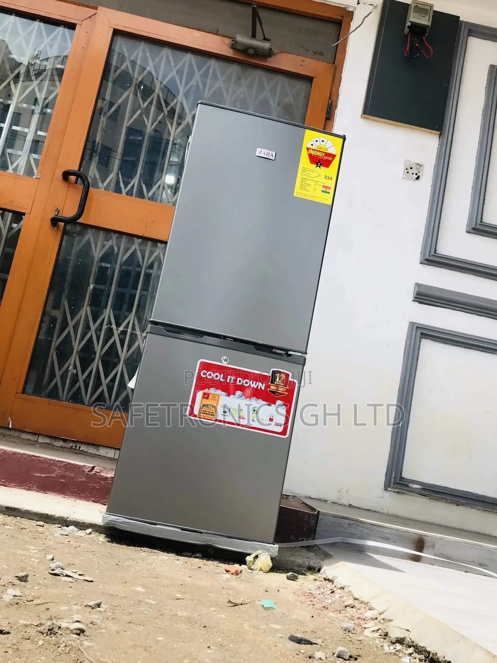 Electric Zara-180bf Doubledoor Bottomfreezer Fridge