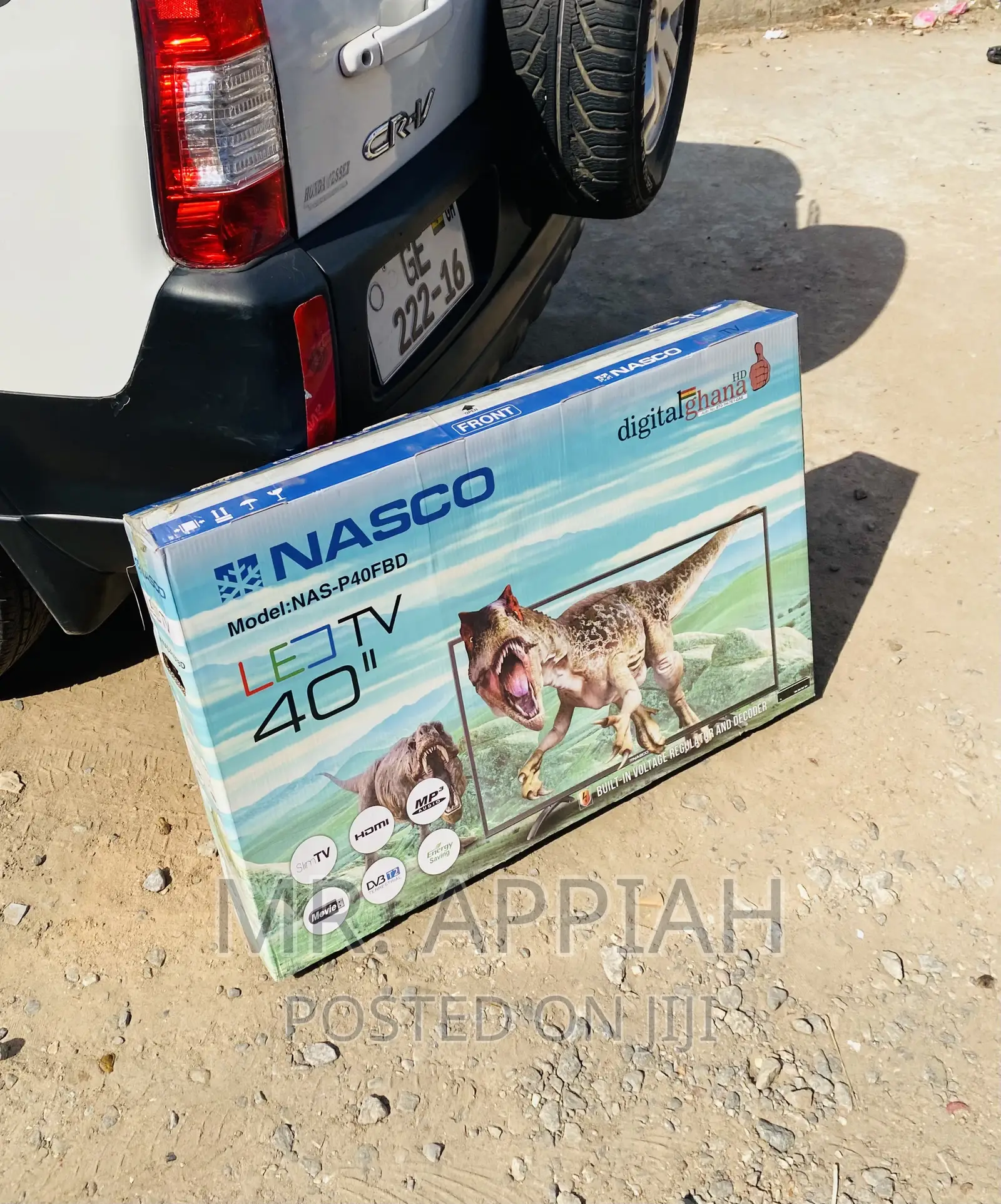 Original Nasco 40” Digital Satellite Electric Led Tv.