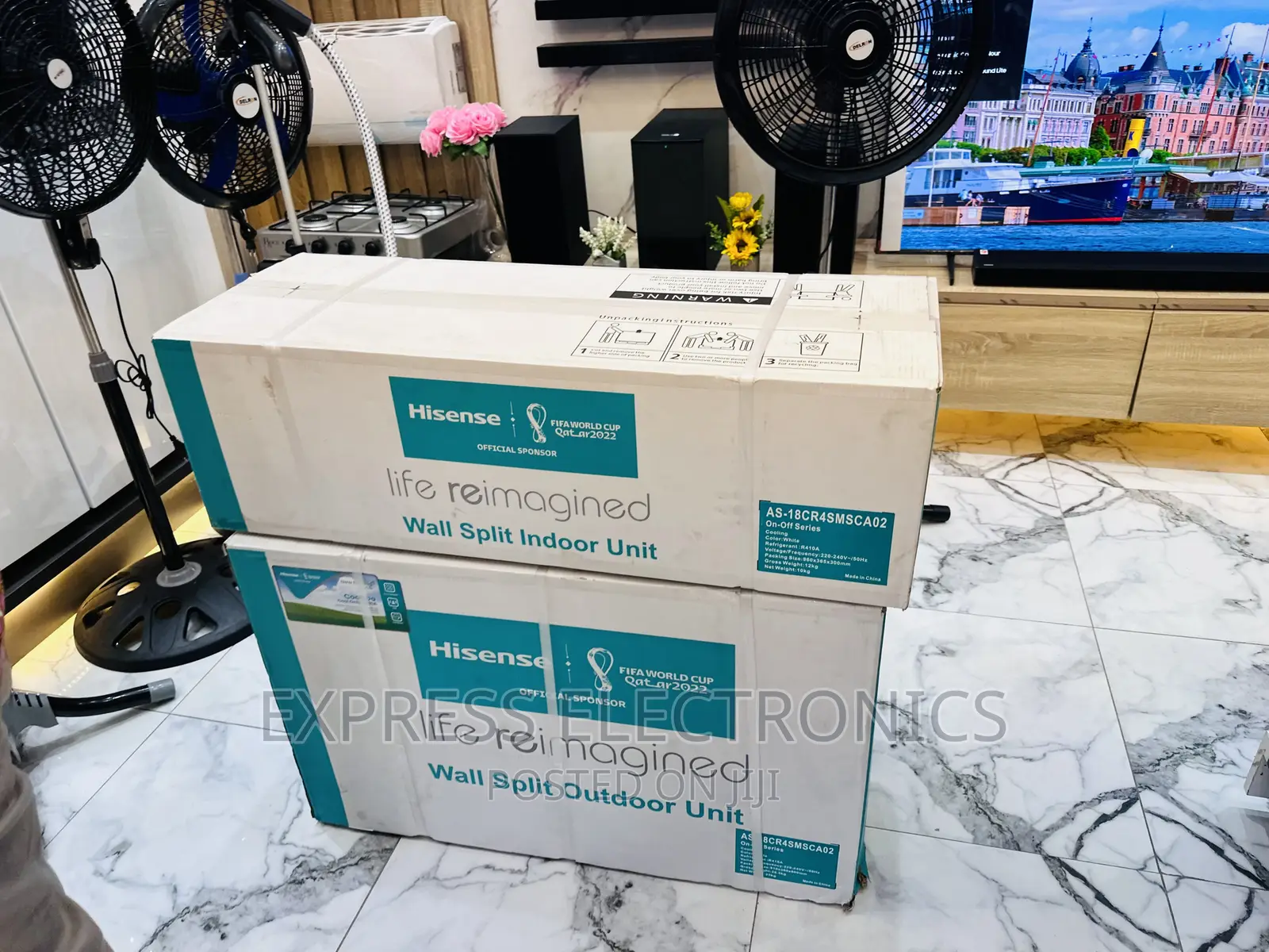 2.5hp Split R410 Gas Hisense AC White~~Airflow