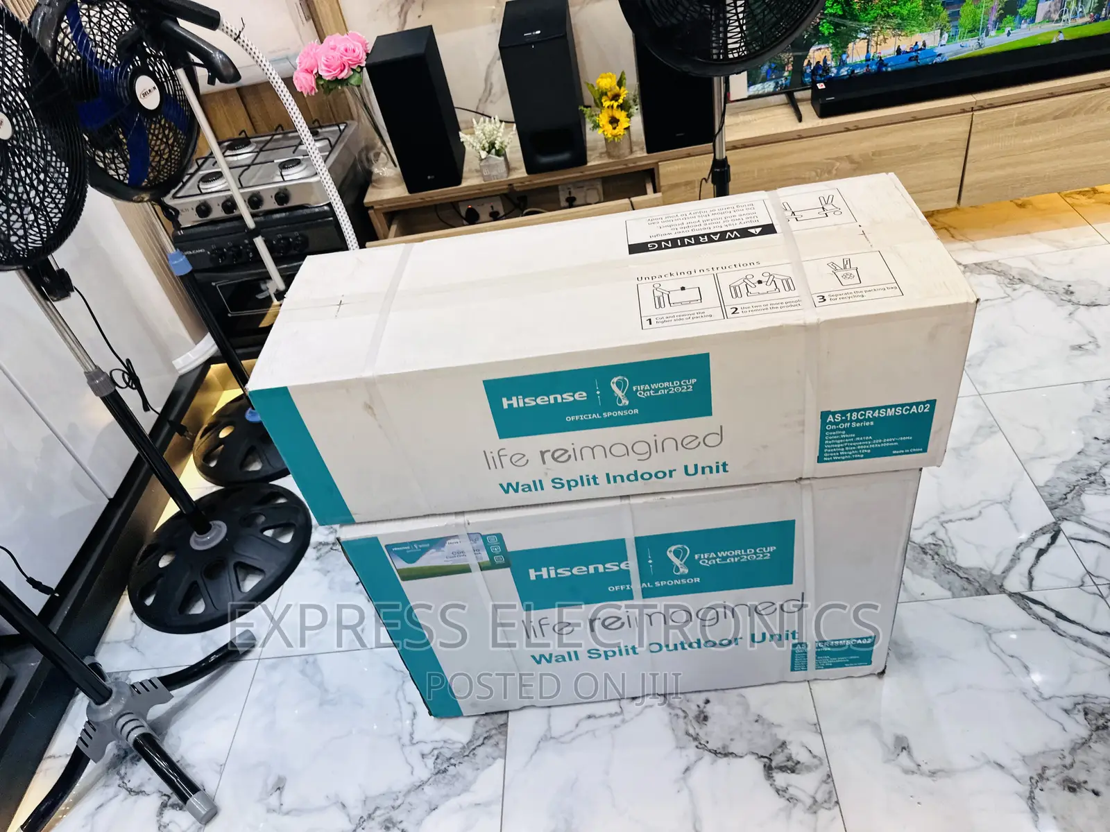 Sleek in White Airflow Split R410 Gas Hisense 1.5hp