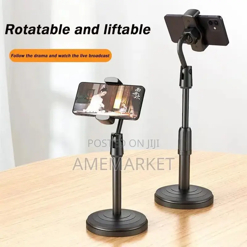 Mobile Phone Holder Stand. 3600 Rotation Live Streaming