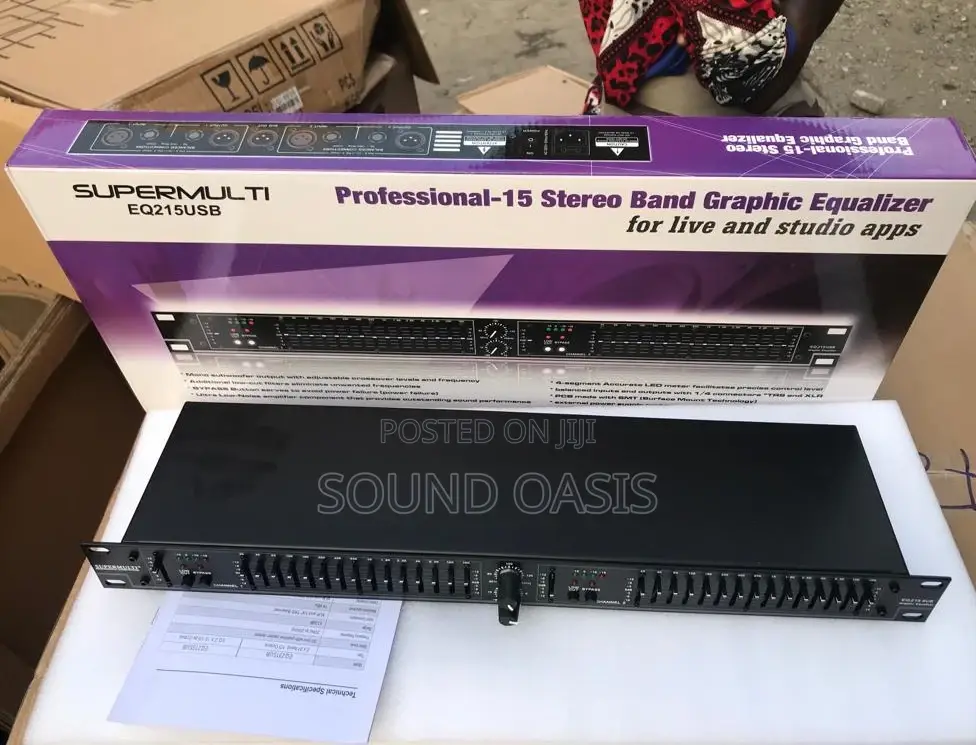EQ215 Professional Audio Dual 15 Band Graphic Equalizer