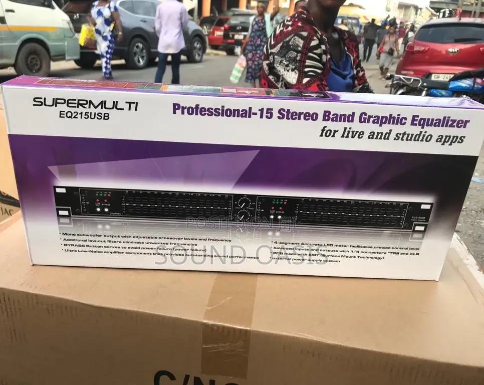 EQ215 Professional Audio Dual 15 Band Graphic Equalizer