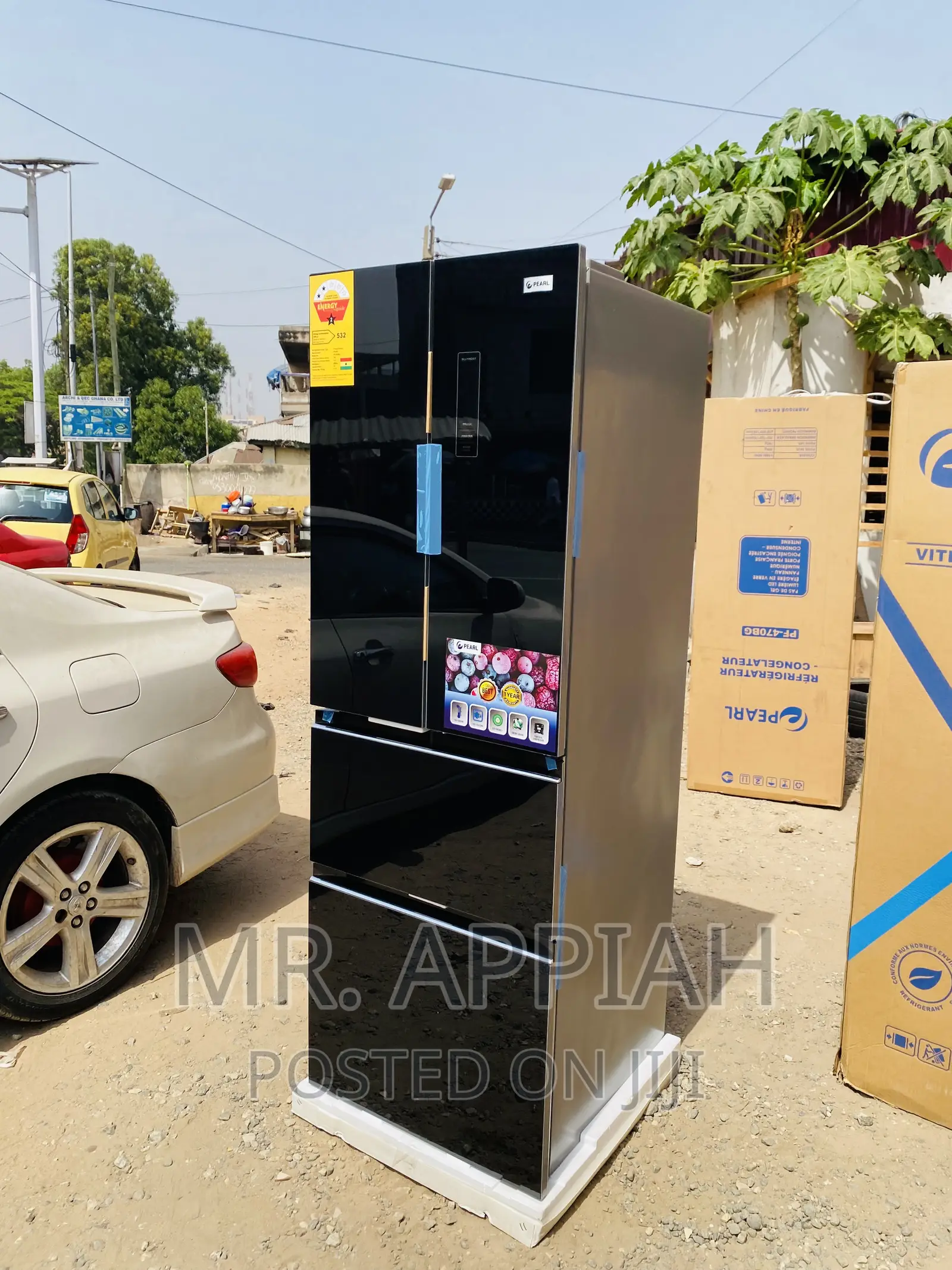 High Quality Pearl 4 Door French-Door Fridge(Black)Pf470bg.