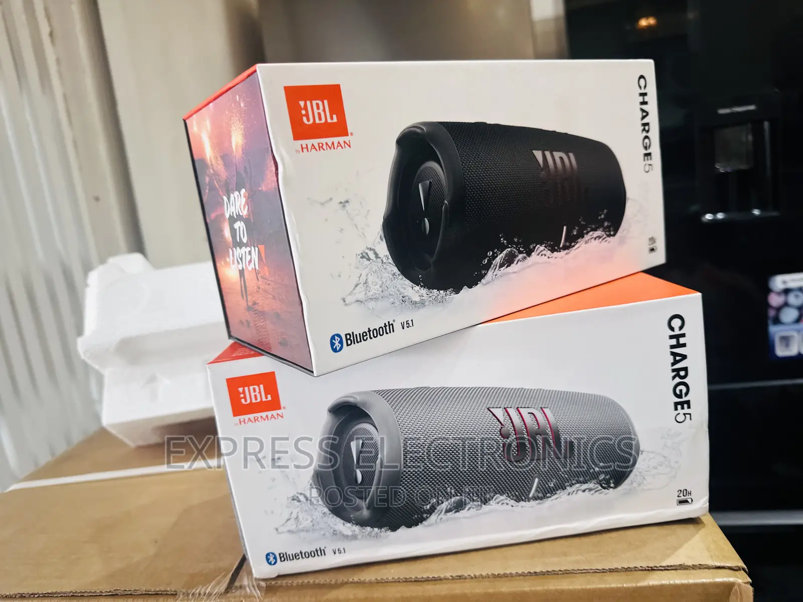 Charge 5 Bluetooth Speaker  Wireless Streaming Black