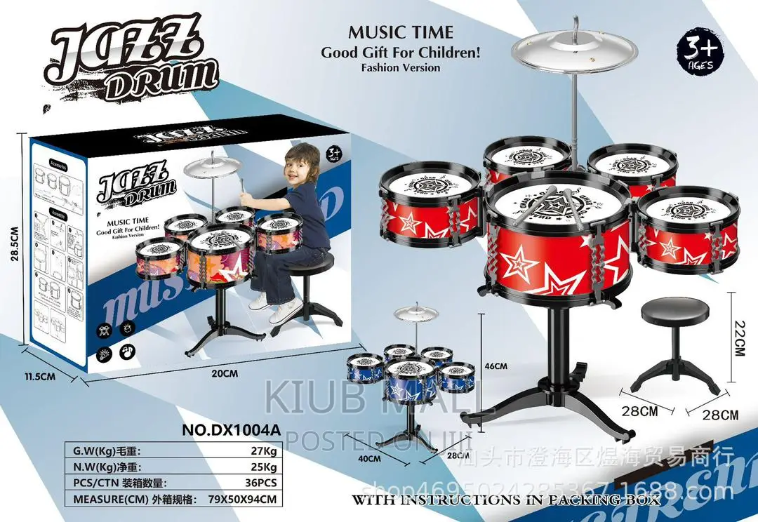 Jazz Drum Set for Kids