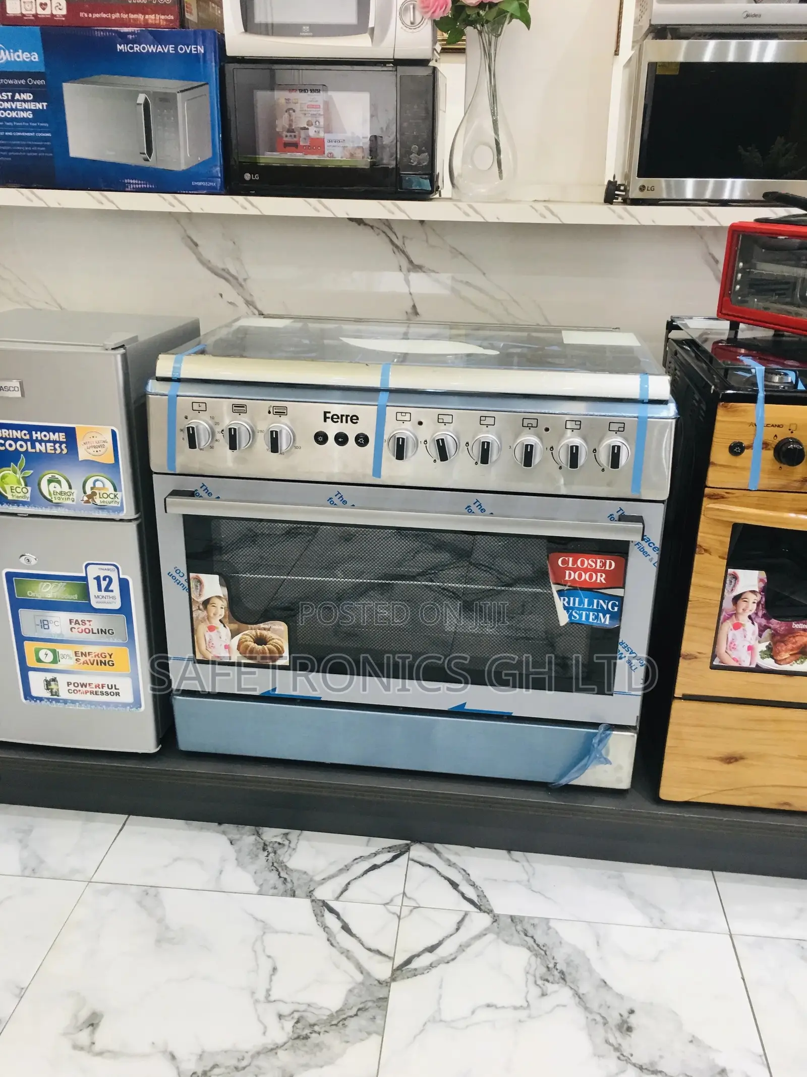 2 Electric Ferre Oven With Grill 60x90 4 Gas Gray