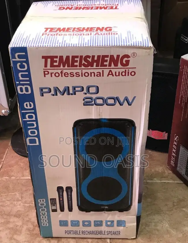 TEMEISHENG Dual 8 Inch Bluetooth Speaker With Microphone
