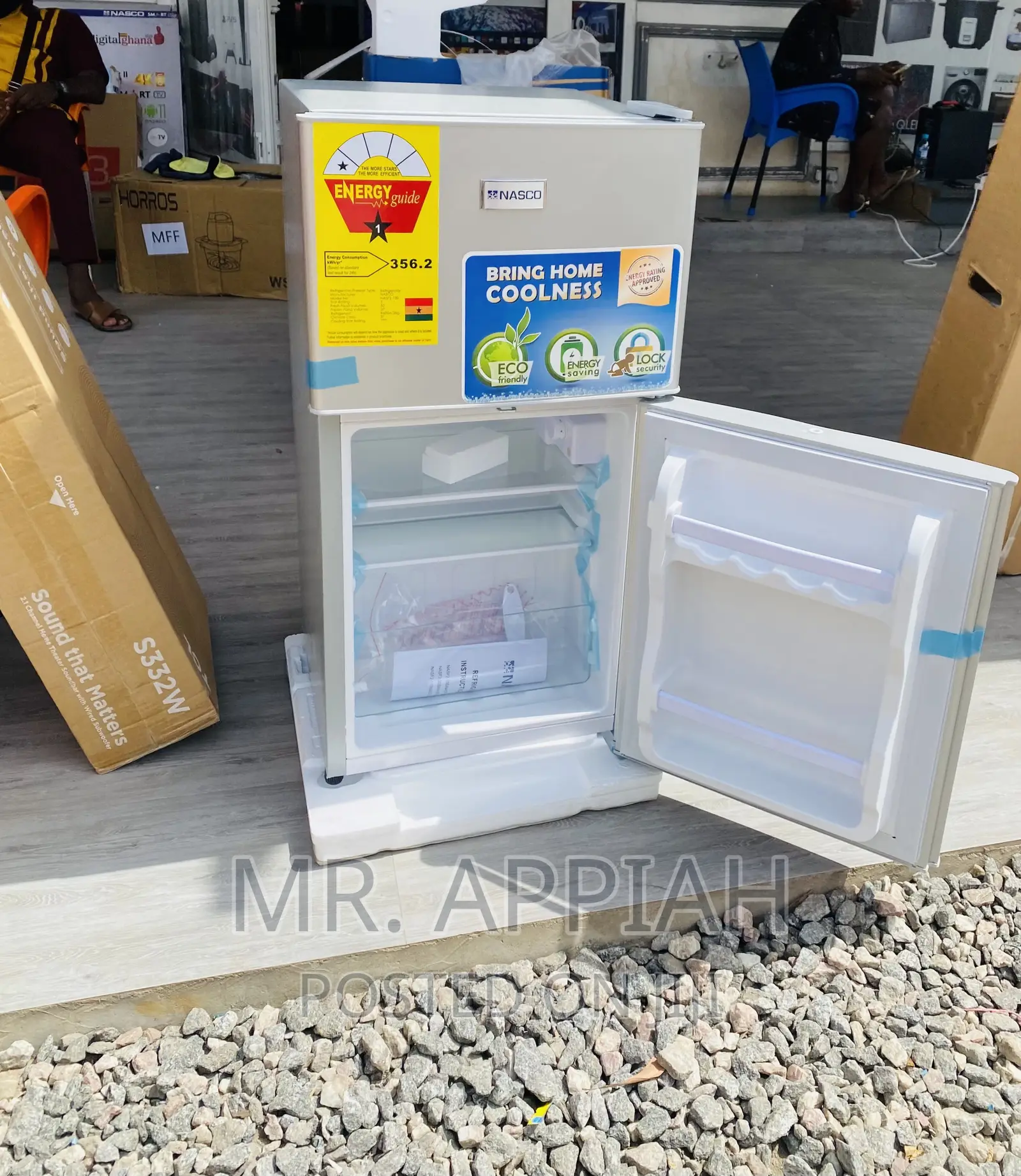 Shop Authentic Nasco Nasf2-120 Electric Fridge(Silver).
