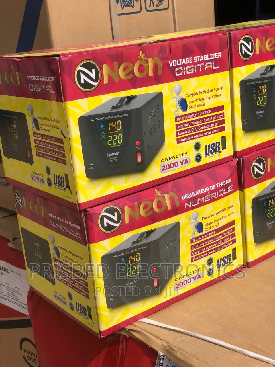 Neon Double Stabilizer/ Voltage Regulator 2000V