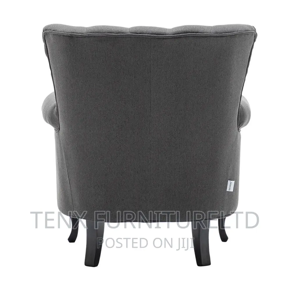 L Accent Chair With Winged Sides, a High Back