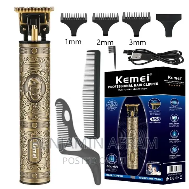 Kemei Rechargeable Cordless Hair Clippers KM-700D