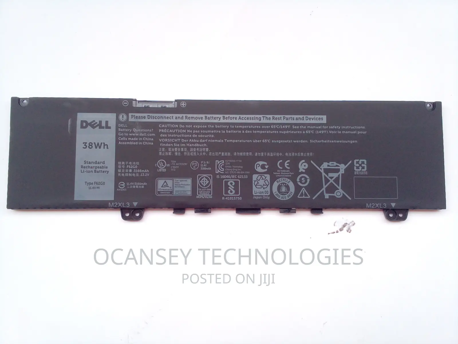Original Dell F62G0 Battery for Inspiron 13 7000 2-in-1