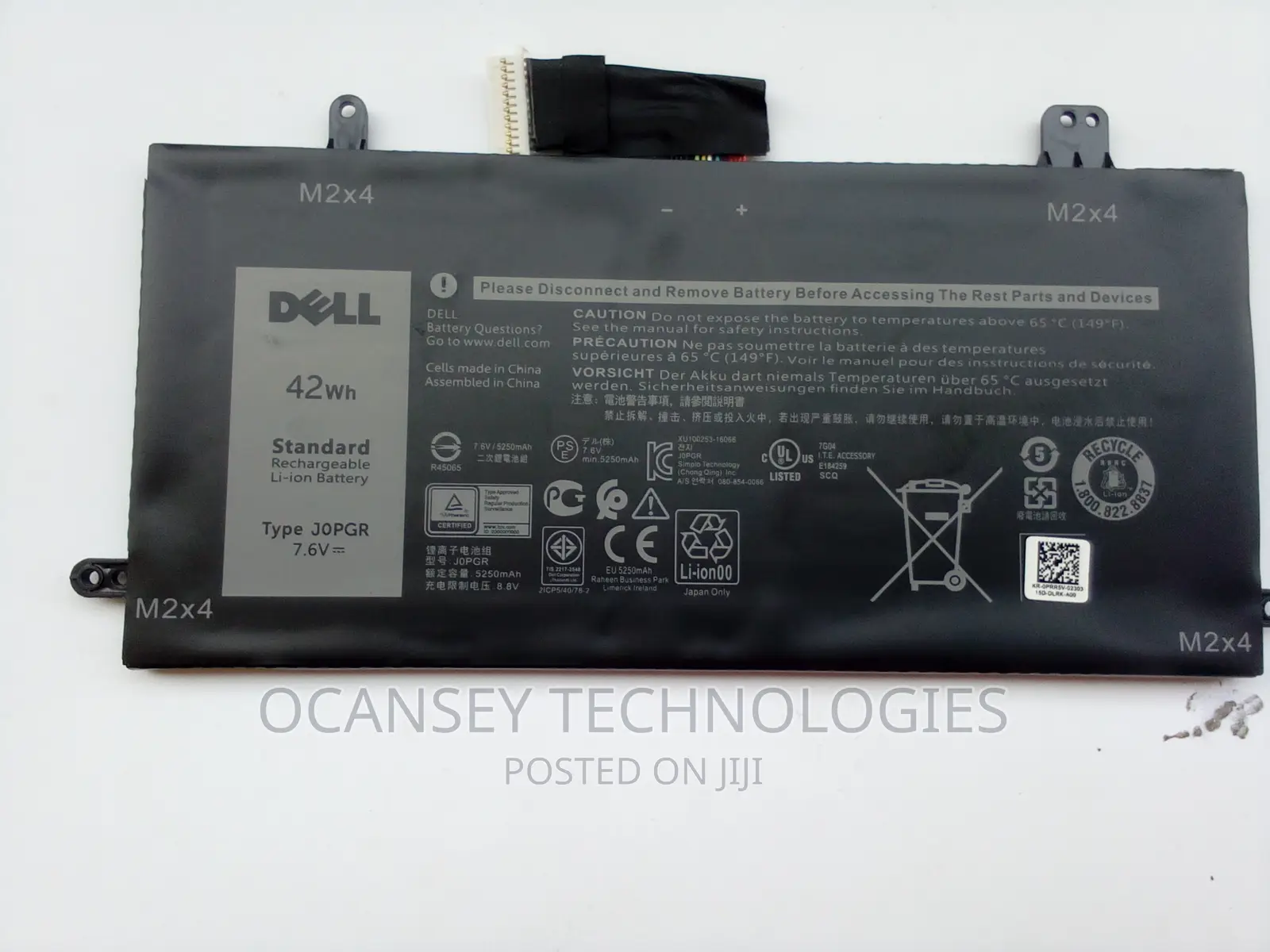 Original Dell Jopgr Battery For Latitude 12 5285 5290