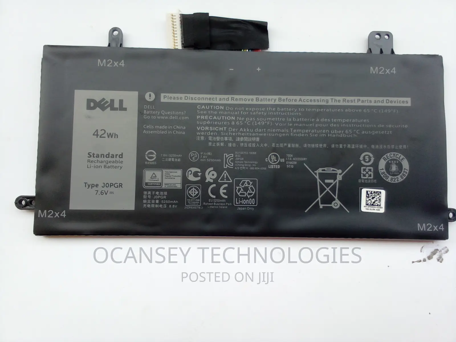 Original Dell Jopgr Battery For Latitude 12 5285 5290