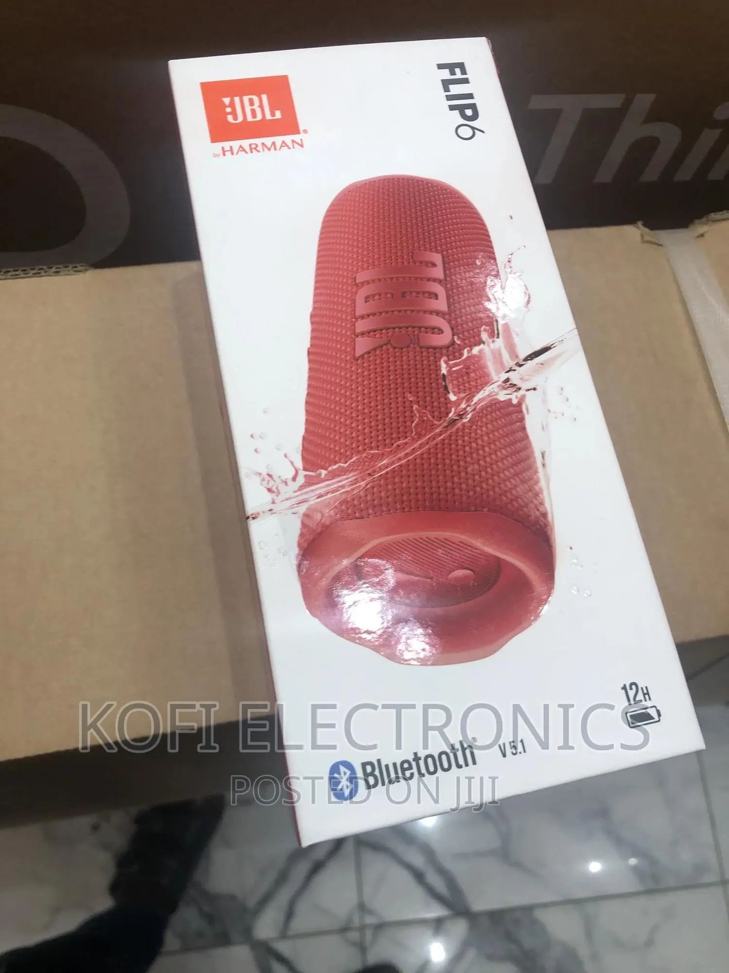 JBL Flip 6 Portable Wireless Speaker- Black